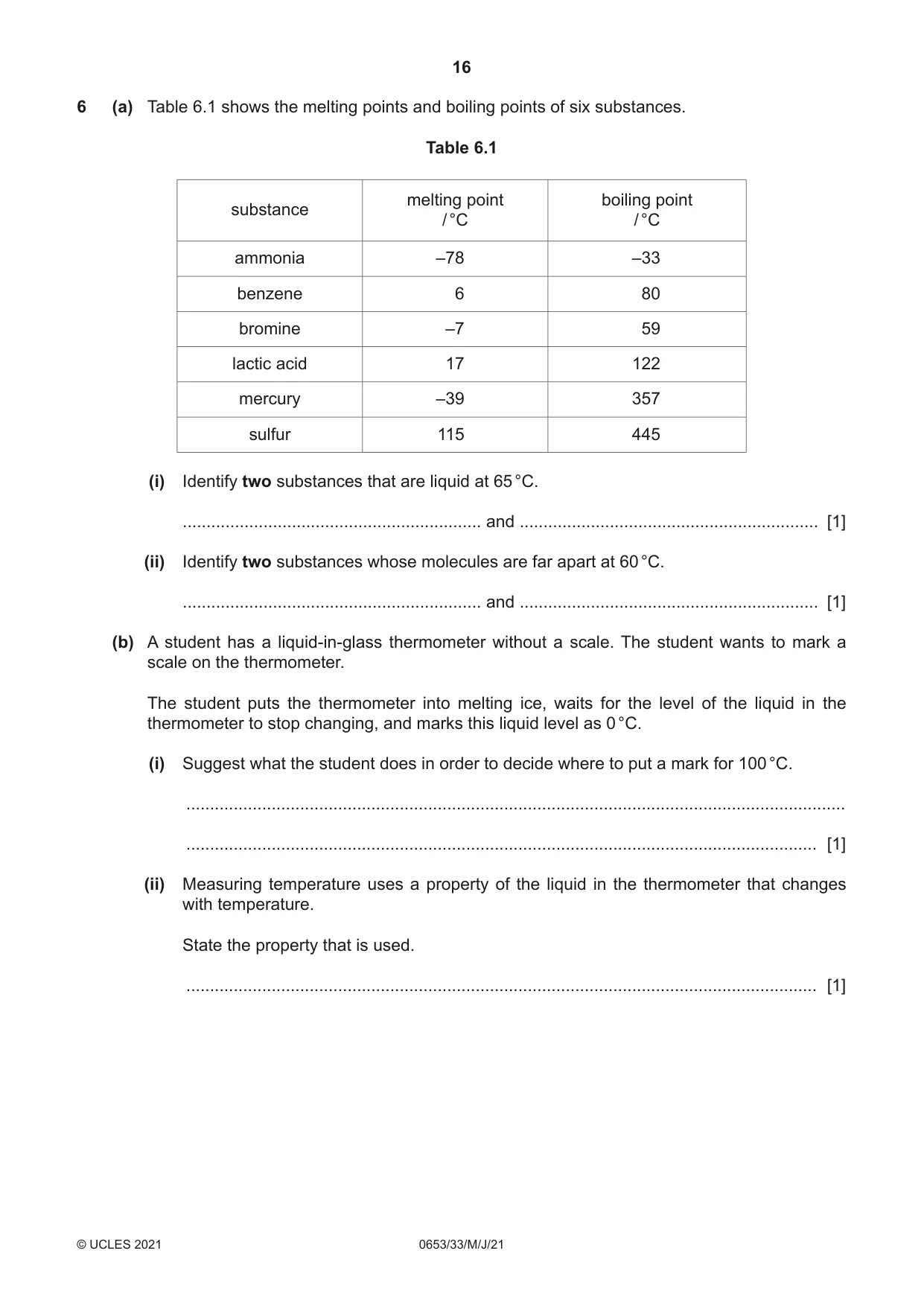 Cambridge IGCSE Science - Combined 0653 2021 May/June Paper 3 · Variant 3 question paper, page 16 of 24