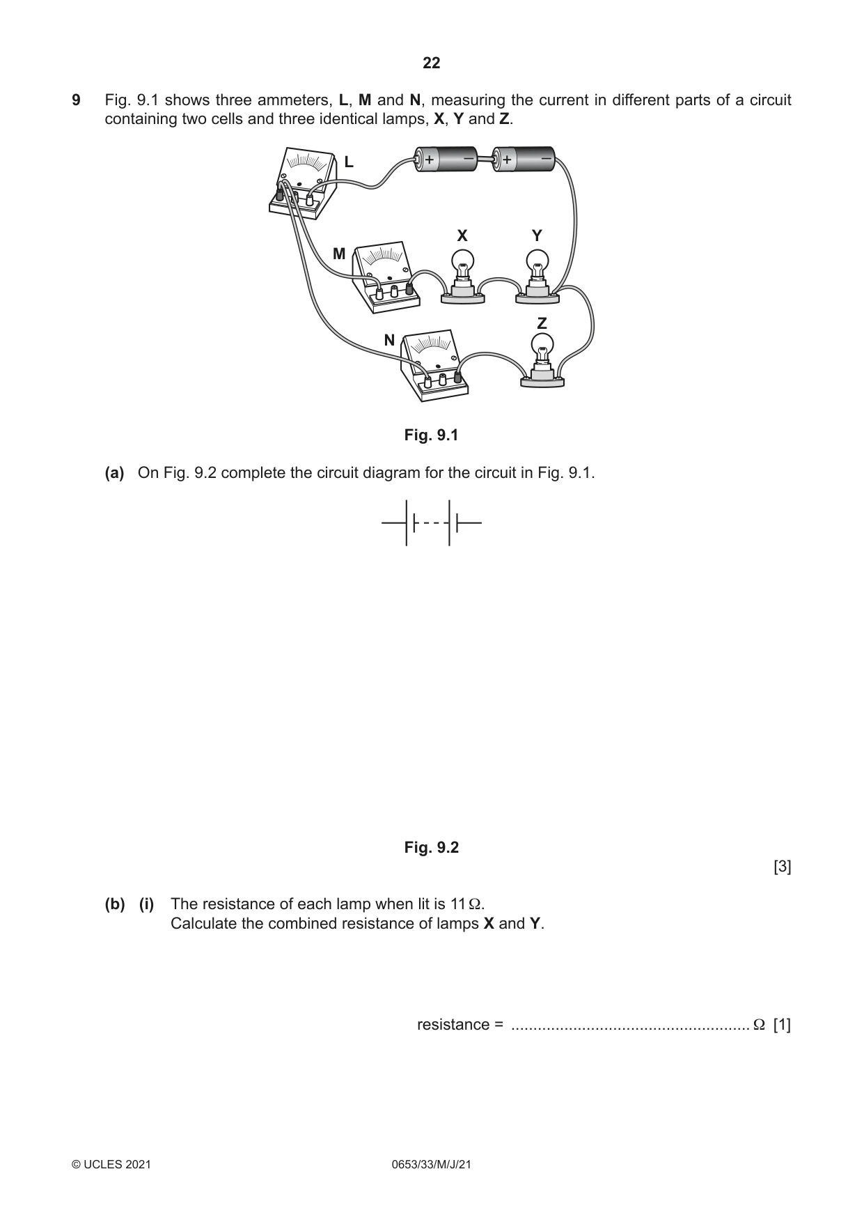 Cambridge IGCSE Science - Combined 0653 2021 May/June Paper 3 · Variant 3 question paper, page 22 of 24