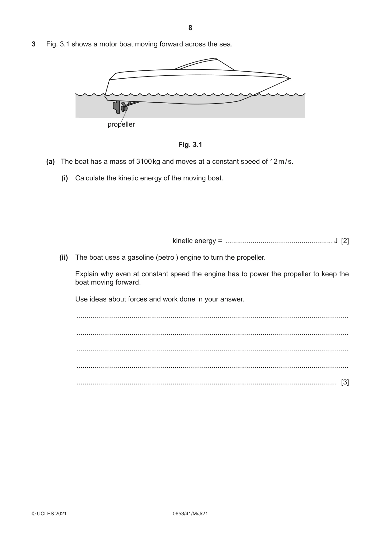 Cambridge IGCSE Science - Combined 0653 2021 May/June Paper 4 · Variant 1 question paper, page 8 of 24