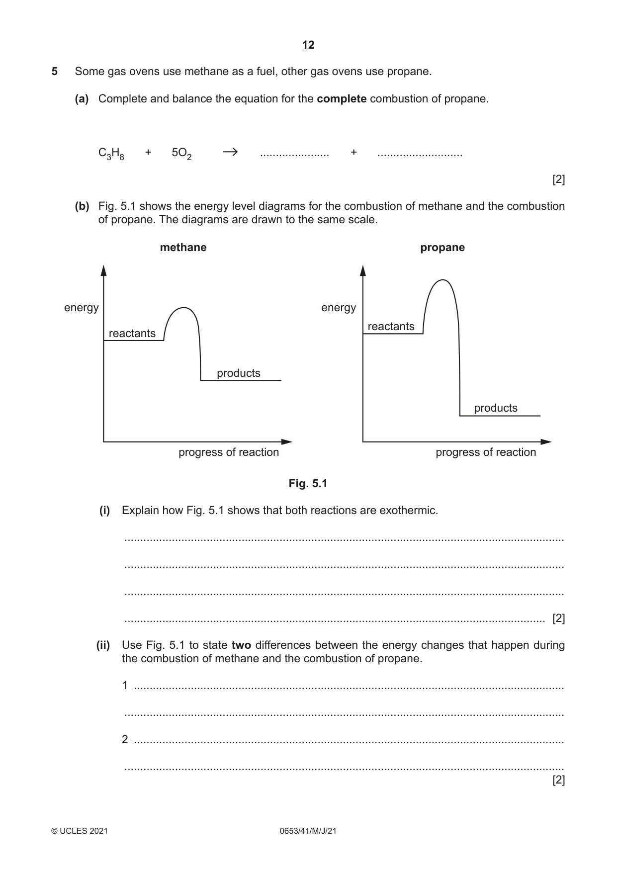 Cambridge IGCSE Science - Combined 0653 2021 May/June Paper 4 · Variant 1 question paper, page 12 of 24