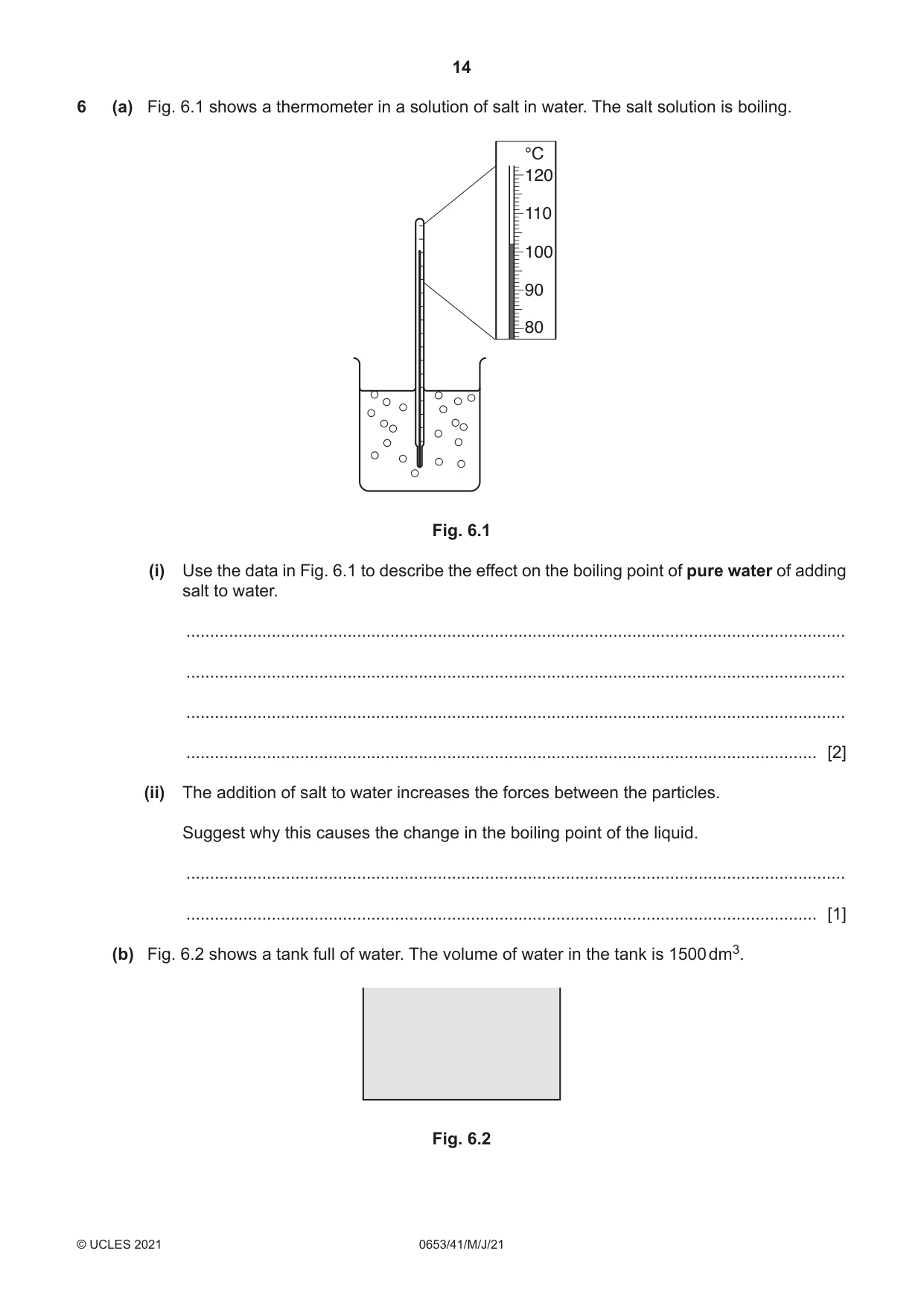 Cambridge IGCSE Science - Combined 0653 2021 May/June Paper 4 · Variant 1 question paper, page 14 of 24