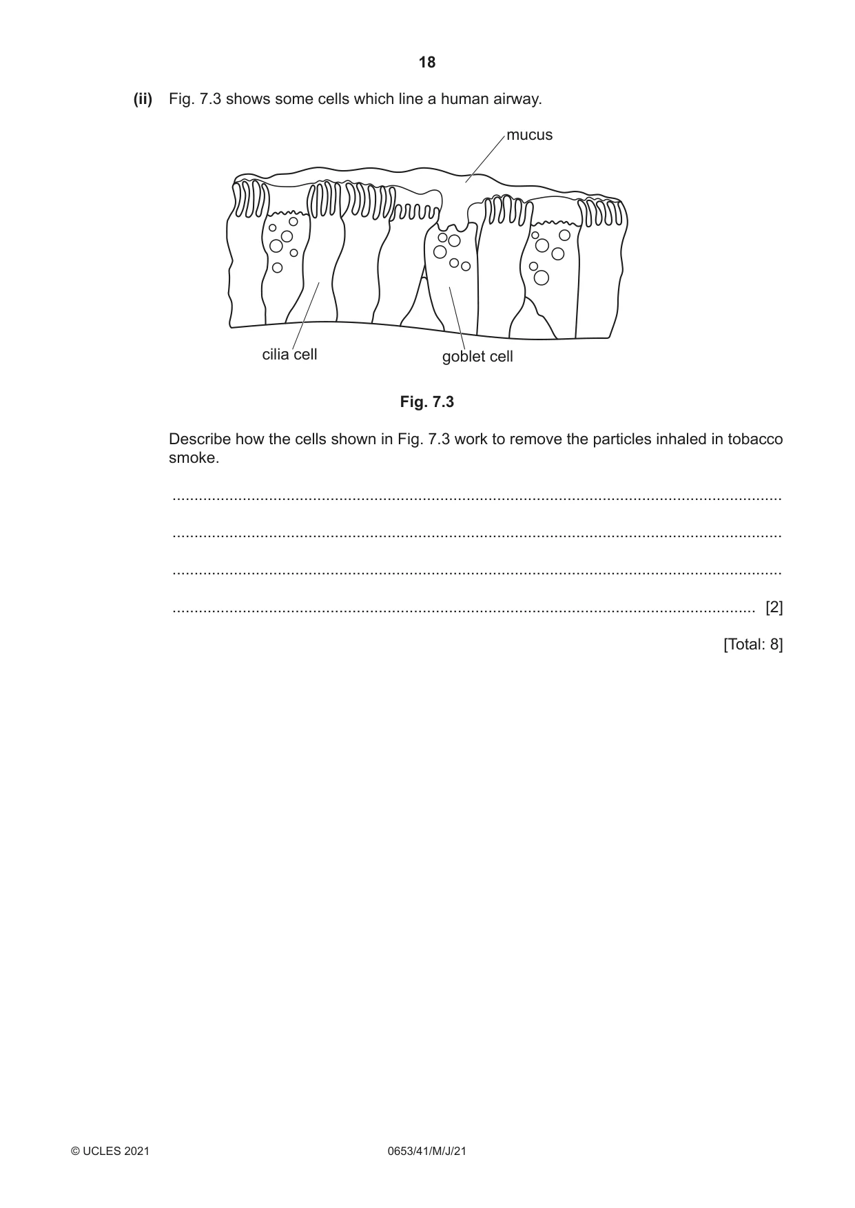 Cambridge IGCSE Science - Combined 0653 2021 May/June Paper 4 · Variant 1 question paper, page 18 of 24