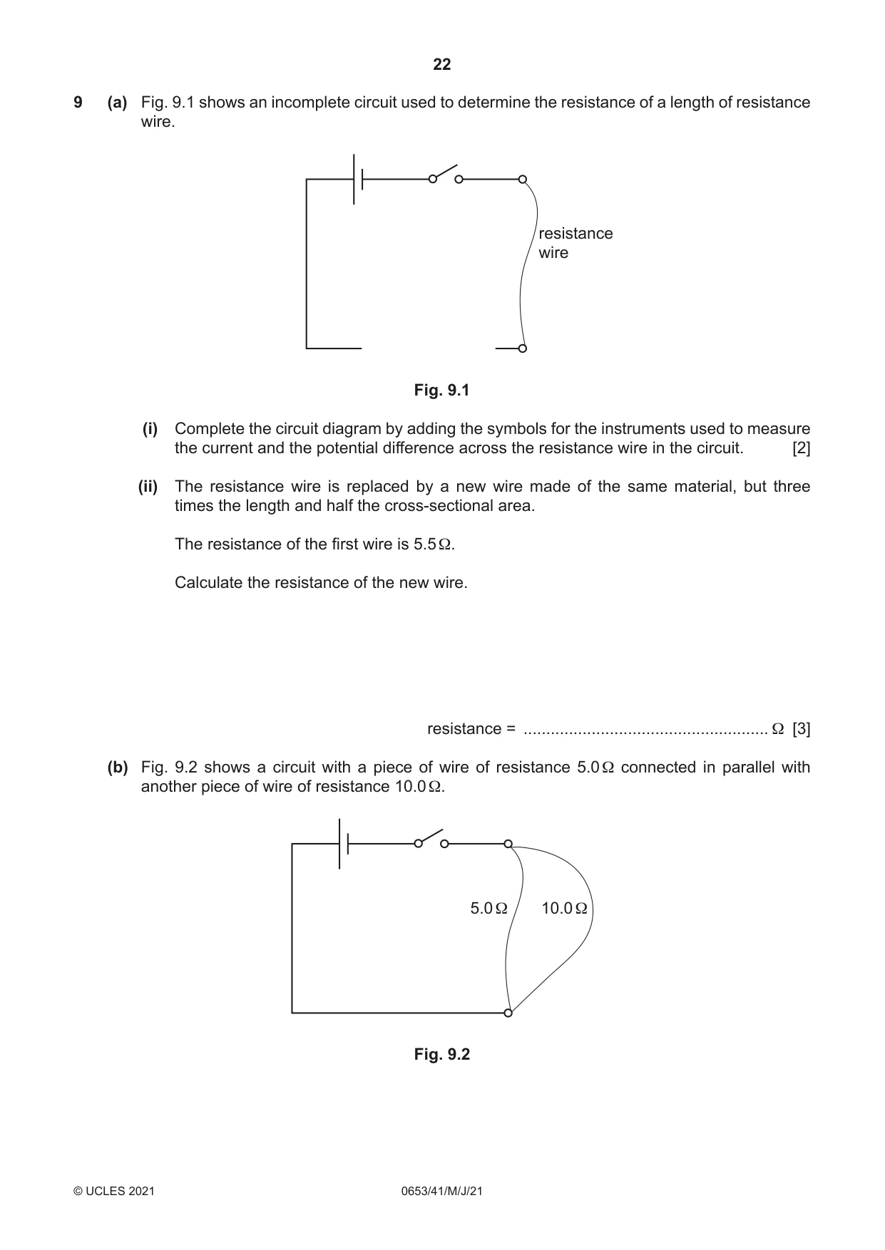 Cambridge IGCSE Science - Combined 0653 2021 May/June Paper 4 · Variant 1 question paper, page 22 of 24