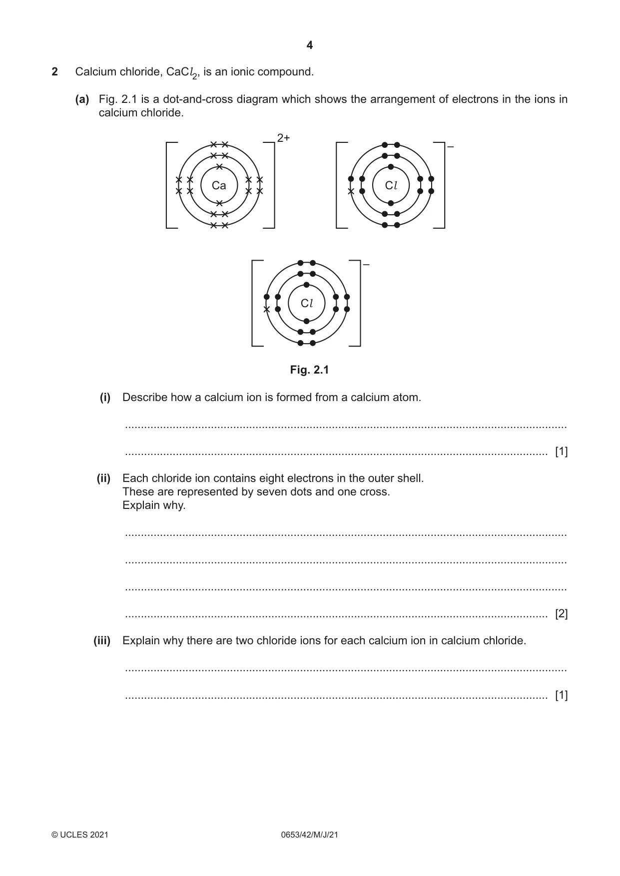 Cambridge IGCSE Science - Combined 0653 2021 May/June Paper 4 · Variant 2 question paper, page 4 of 20