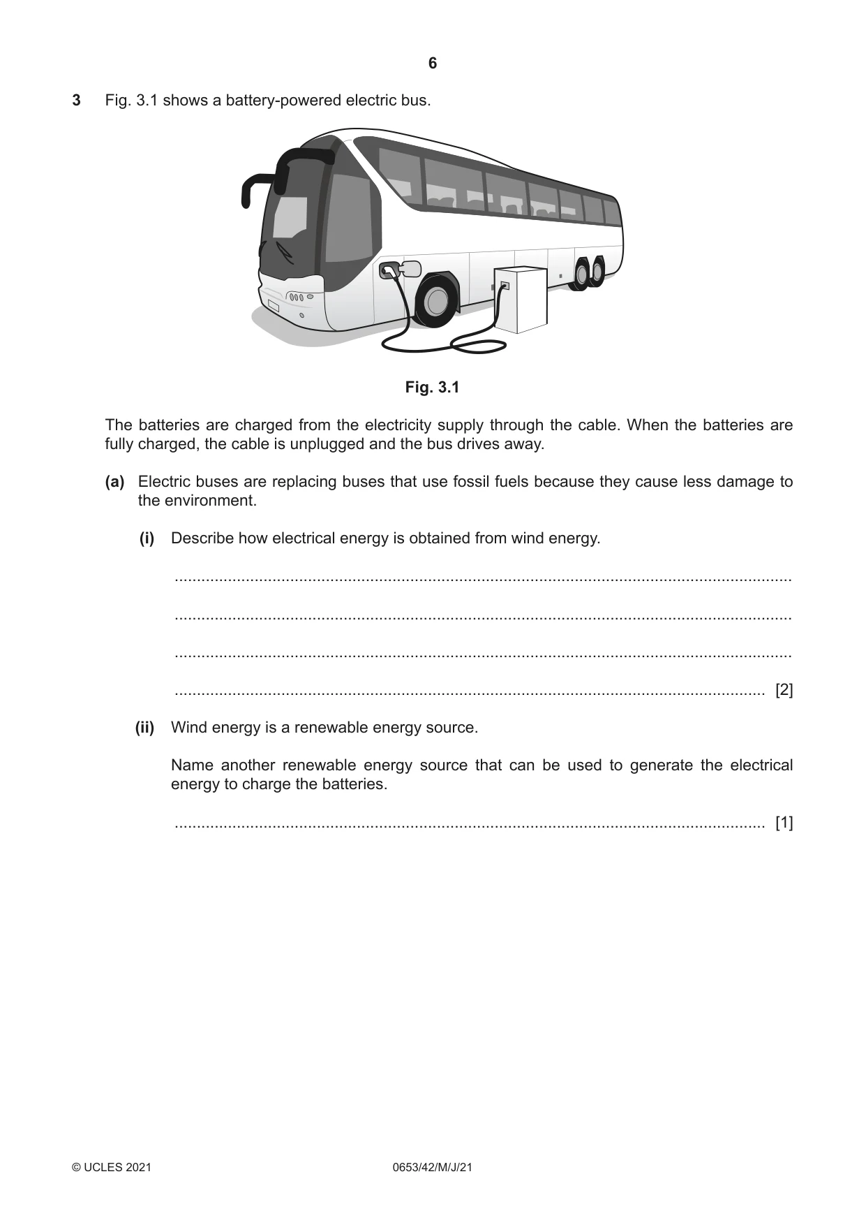 Cambridge IGCSE Science - Combined 0653 2021 May/June Paper 4 · Variant 2 question paper, page 6 of 20