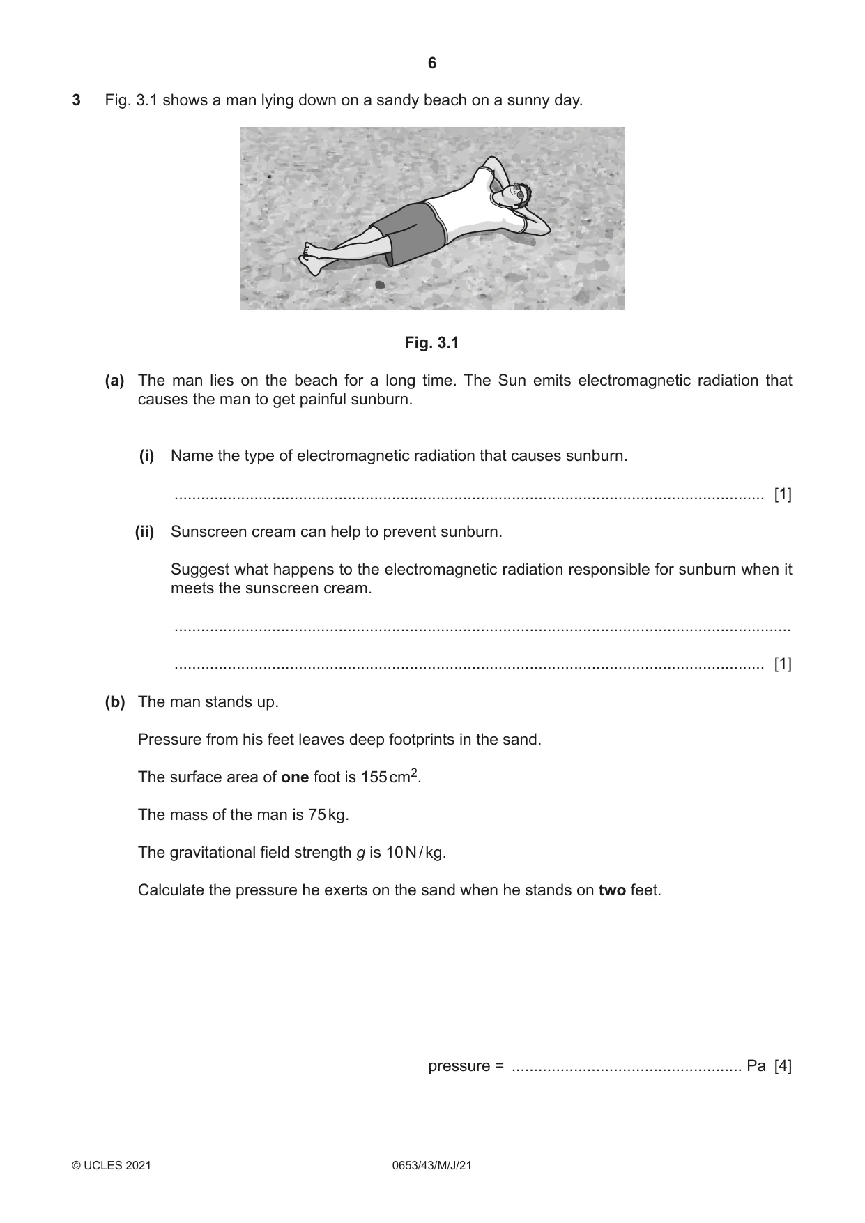 Cambridge IGCSE Science - Combined 0653 2021 May/June Paper 4 · Variant 3 question paper, page 6 of 20