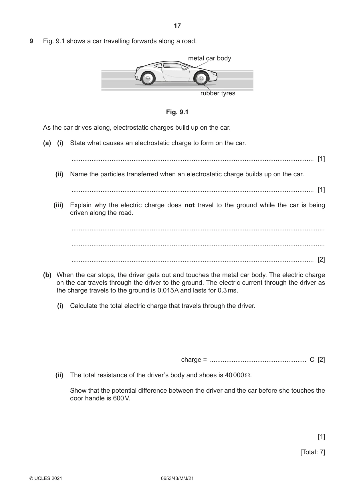 Cambridge IGCSE Science - Combined 0653 2021 May/June Paper 4 · Variant 3 question paper, page 17 of 20