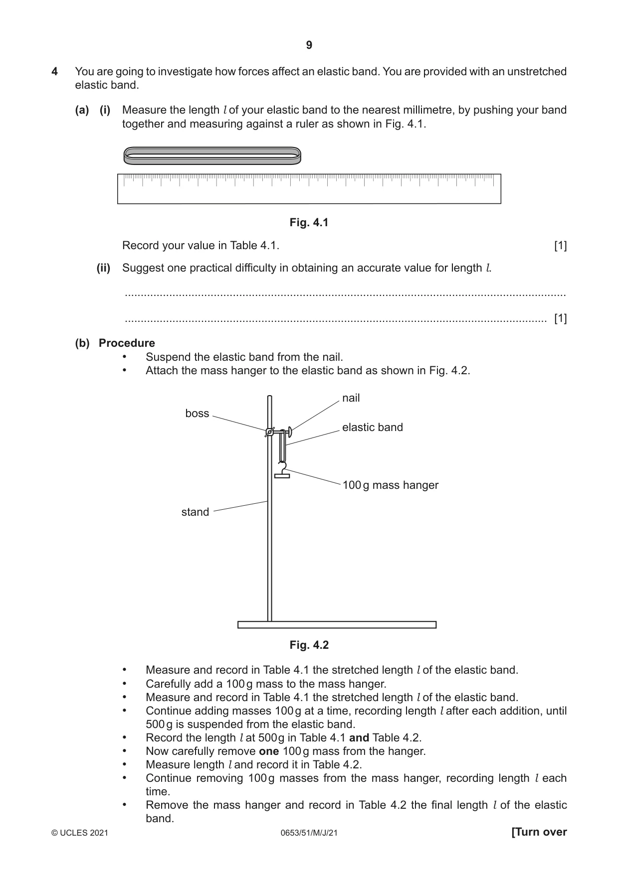 Cambridge IGCSE Science - Combined 0653 2021 May/June Paper 5 · Variant 1 question paper, page 9 of 16