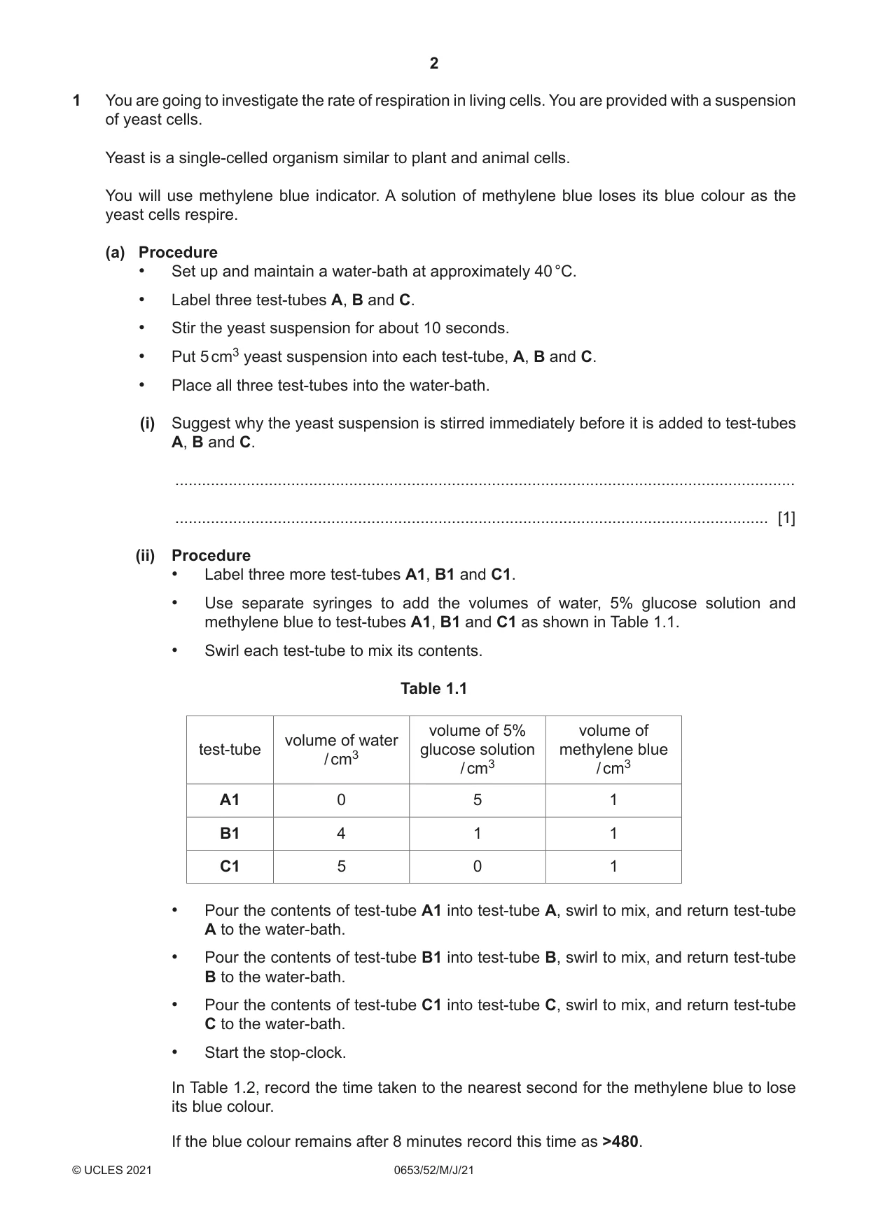 Cambridge IGCSE Science - Combined 0653 2021 May/June Paper 5 · Variant 2 question paper, page 2 of 16