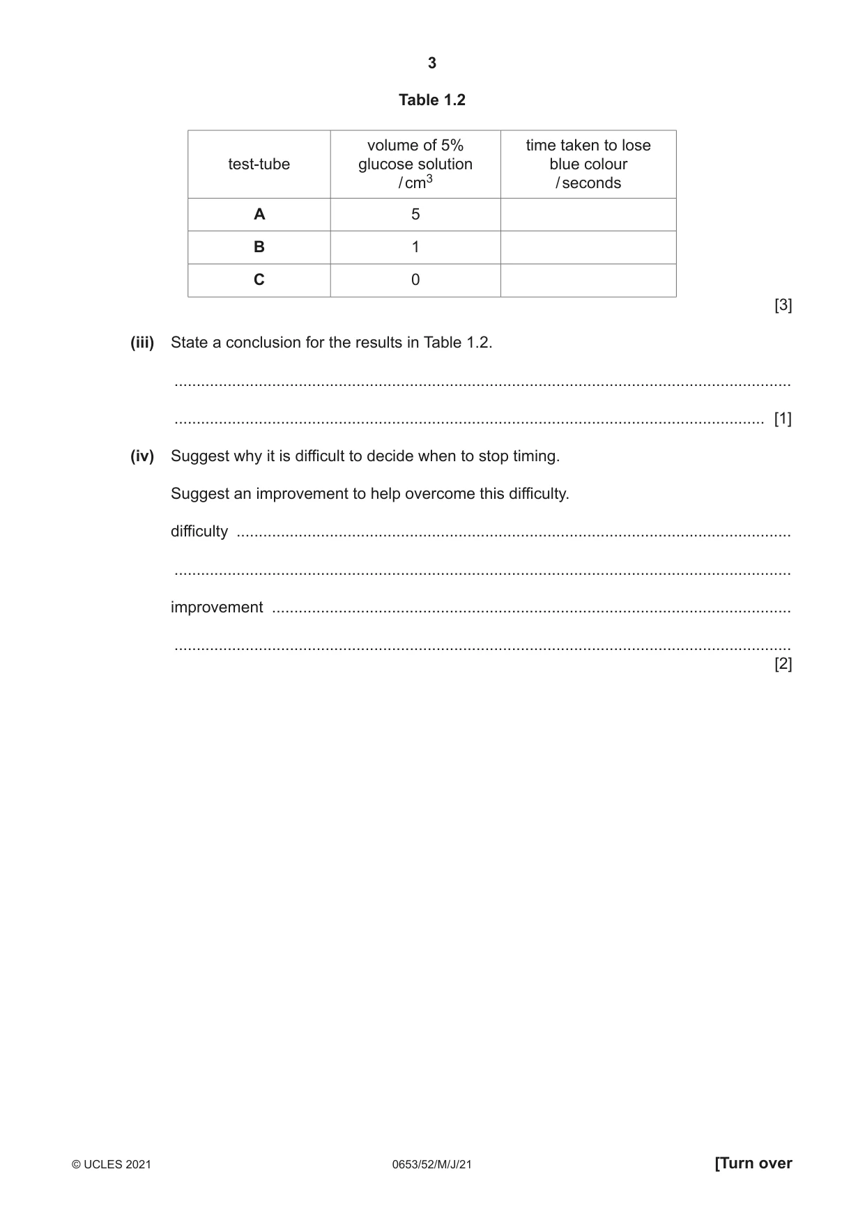 Cambridge IGCSE Science - Combined 0653 2021 May/June Paper 5 · Variant 2 question paper, page 3 of 16