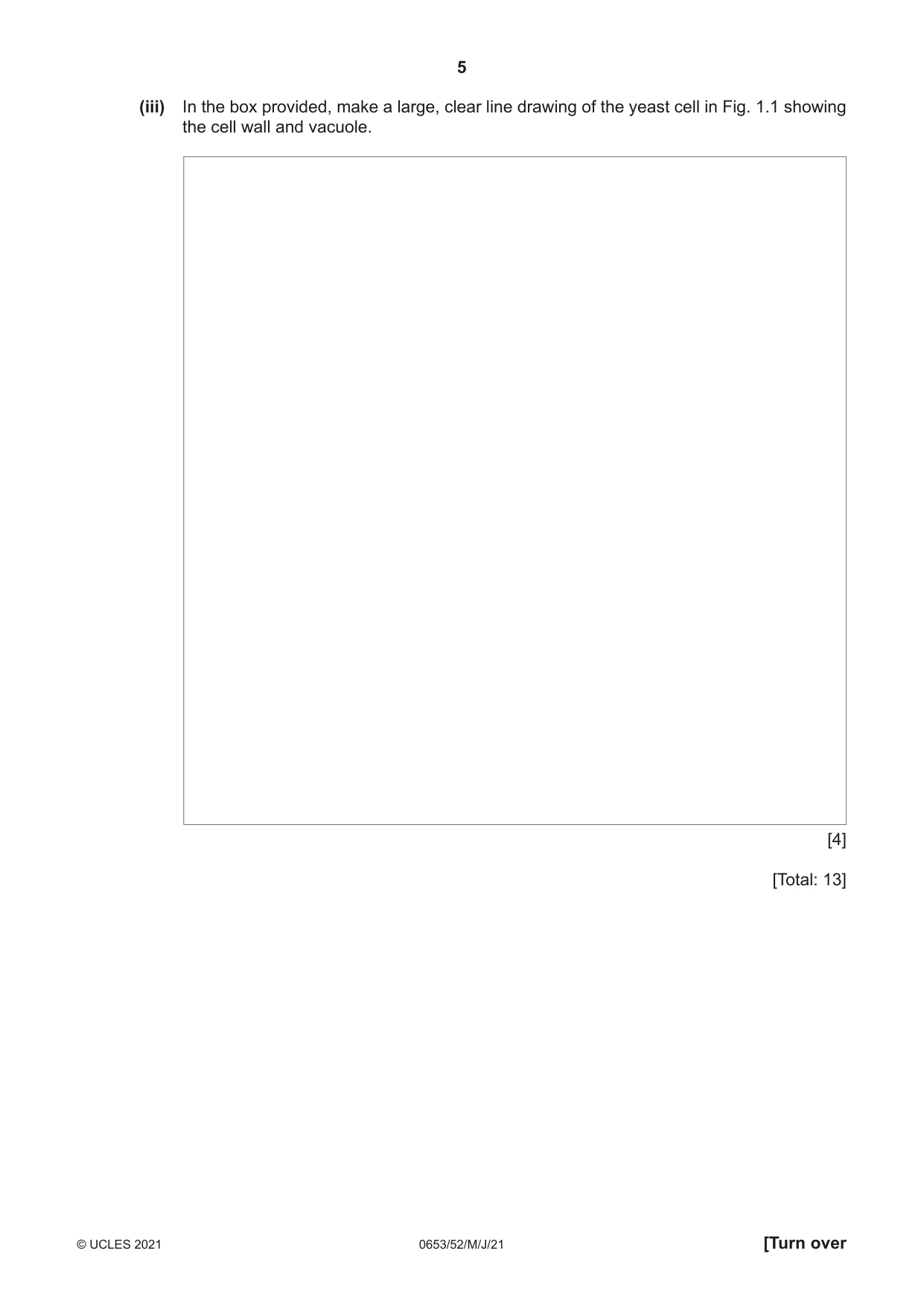 Cambridge IGCSE Science - Combined 0653 2021 May/June Paper 5 · Variant 2 question paper, page 5 of 16