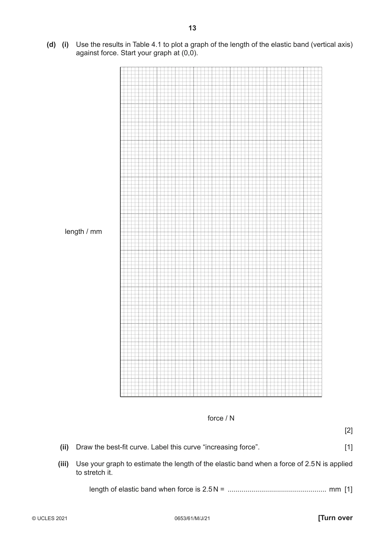 Cambridge IGCSE Science - Combined 0653 2021 May/June Paper 6 · Variant 1 question paper, page 13 of 16