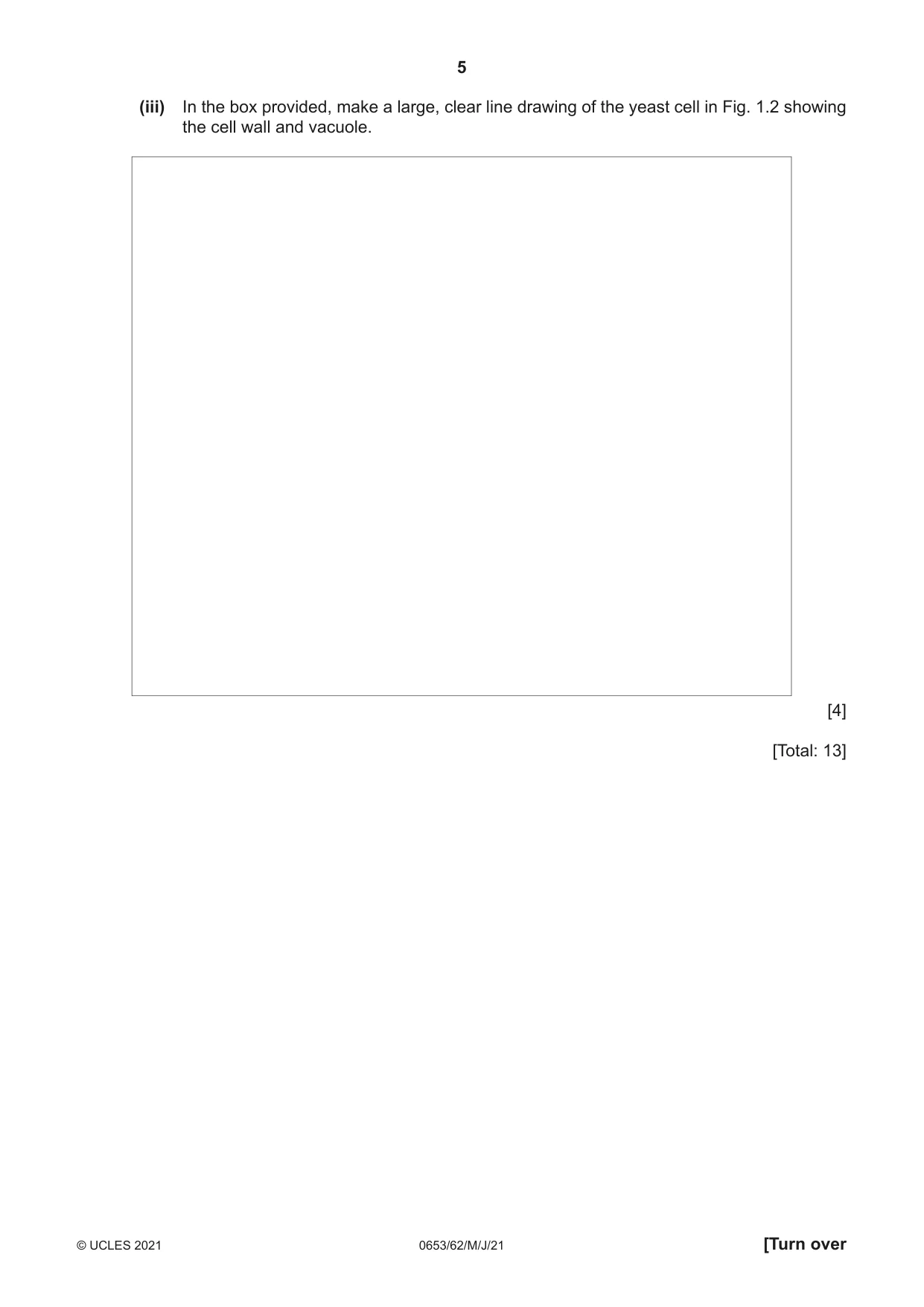 Cambridge IGCSE Science - Combined 0653 2021 May/June Paper 6 · Variant 2 question paper, page 5 of 16