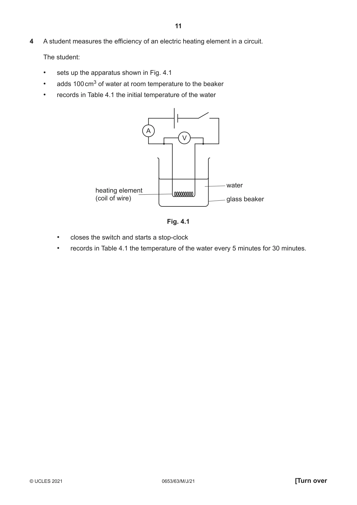 Cambridge IGCSE Science - Combined 0653 2021 May/June Paper 6 · Variant 3 question paper, page 11 of 16