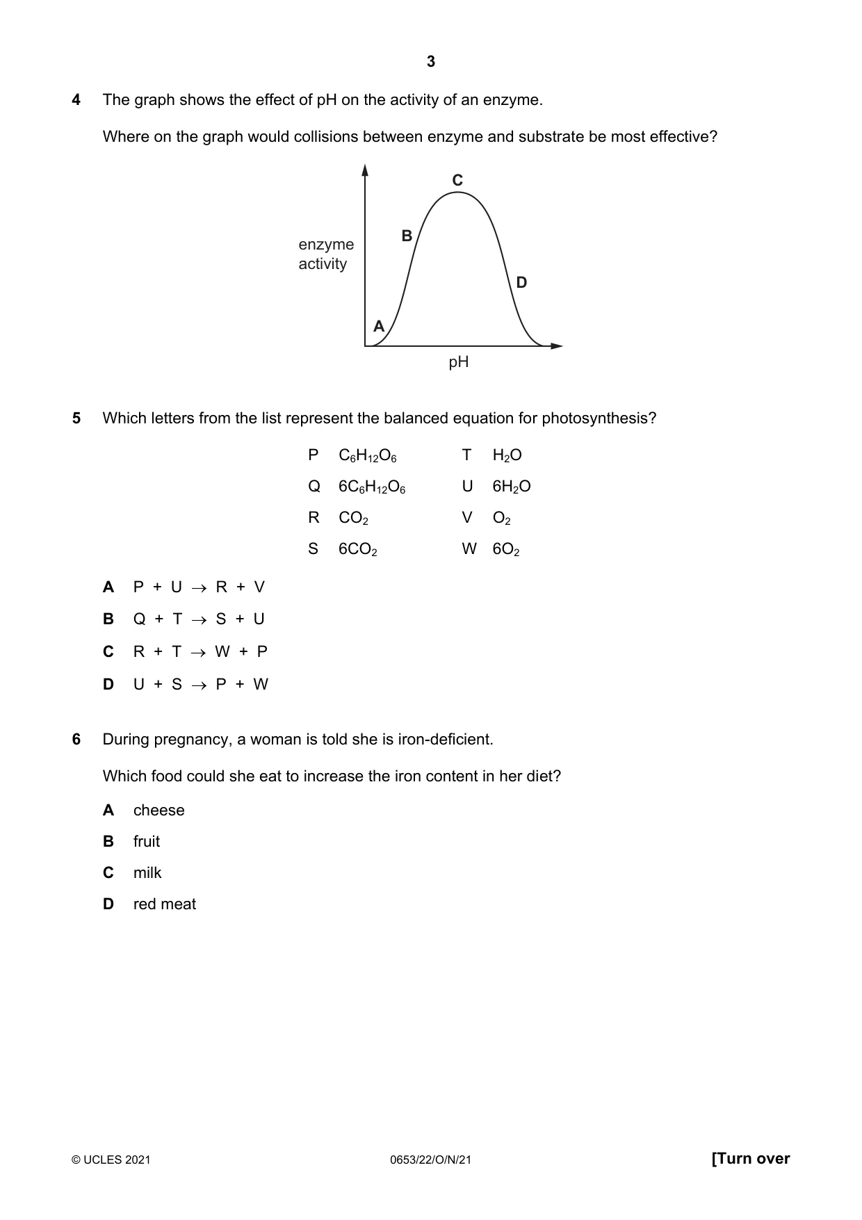 Cambridge IGCSE Science - Combined 0653 2021 Oct/Nov Paper 2 · Variant 2 question paper, page 3 of 16