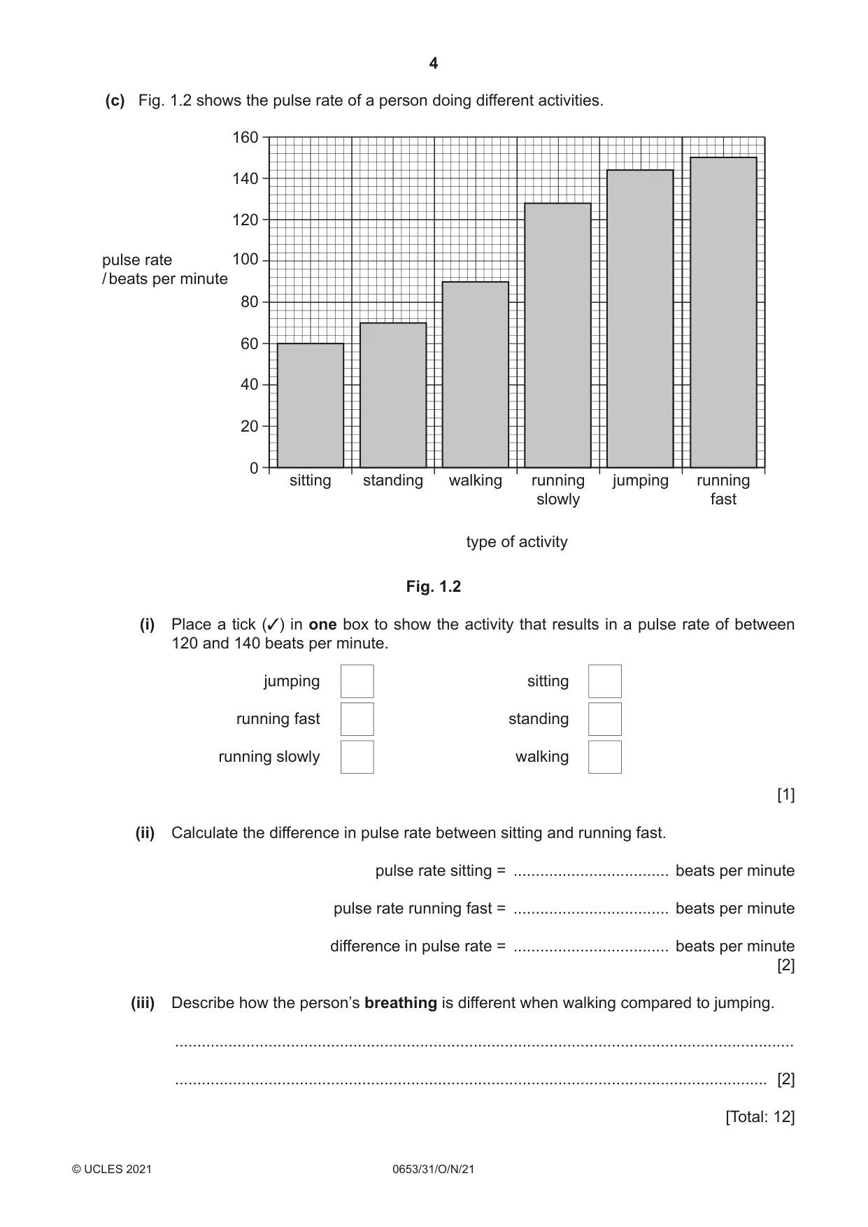Cambridge IGCSE Science - Combined 0653 2021 Oct/Nov Paper 3 · Variant 1 question paper, page 4 of 24