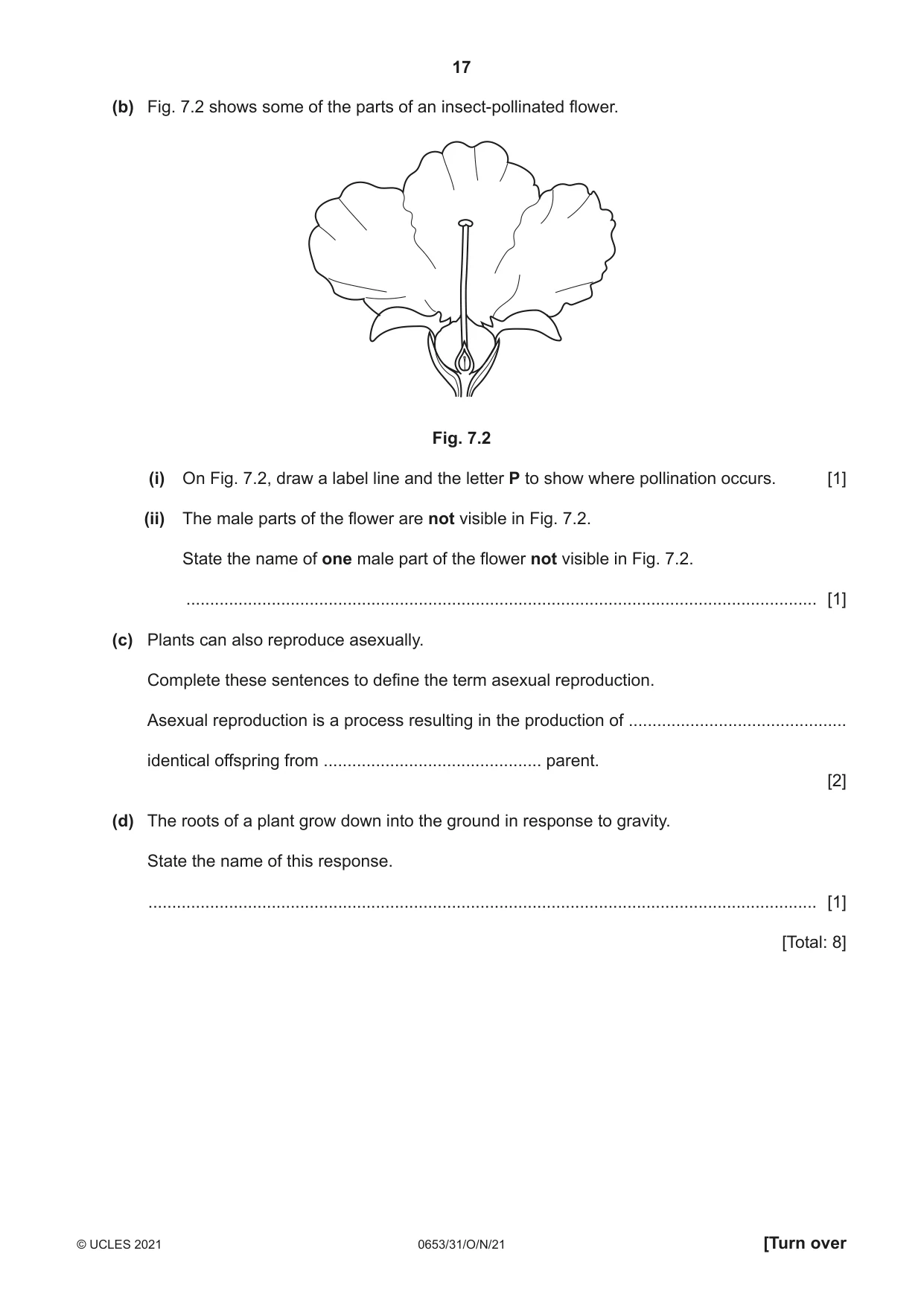 Cambridge IGCSE Science - Combined 0653 2021 Oct/Nov Paper 3 · Variant 1 question paper, page 17 of 24