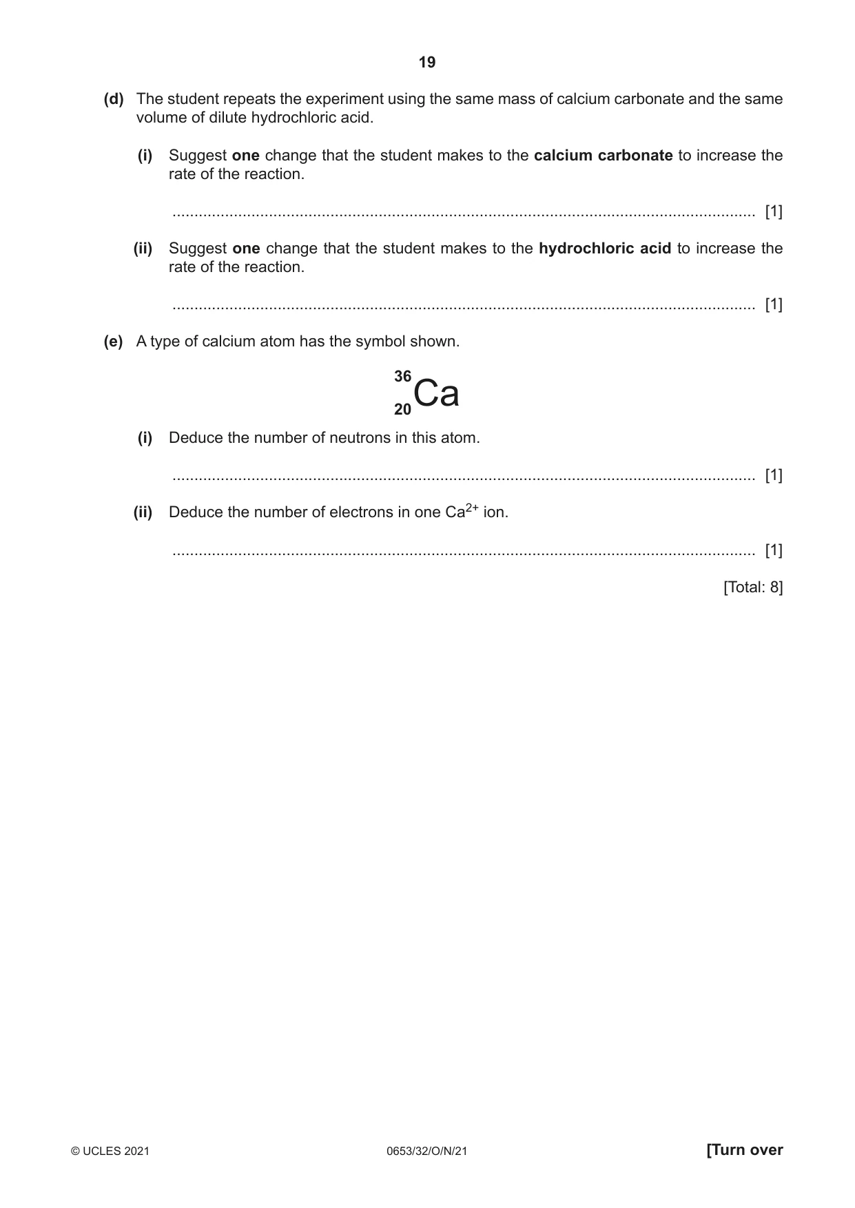 Cambridge IGCSE Science - Combined 0653 2021 Oct/Nov Paper 3 · Variant 2 question paper, page 19 of 24