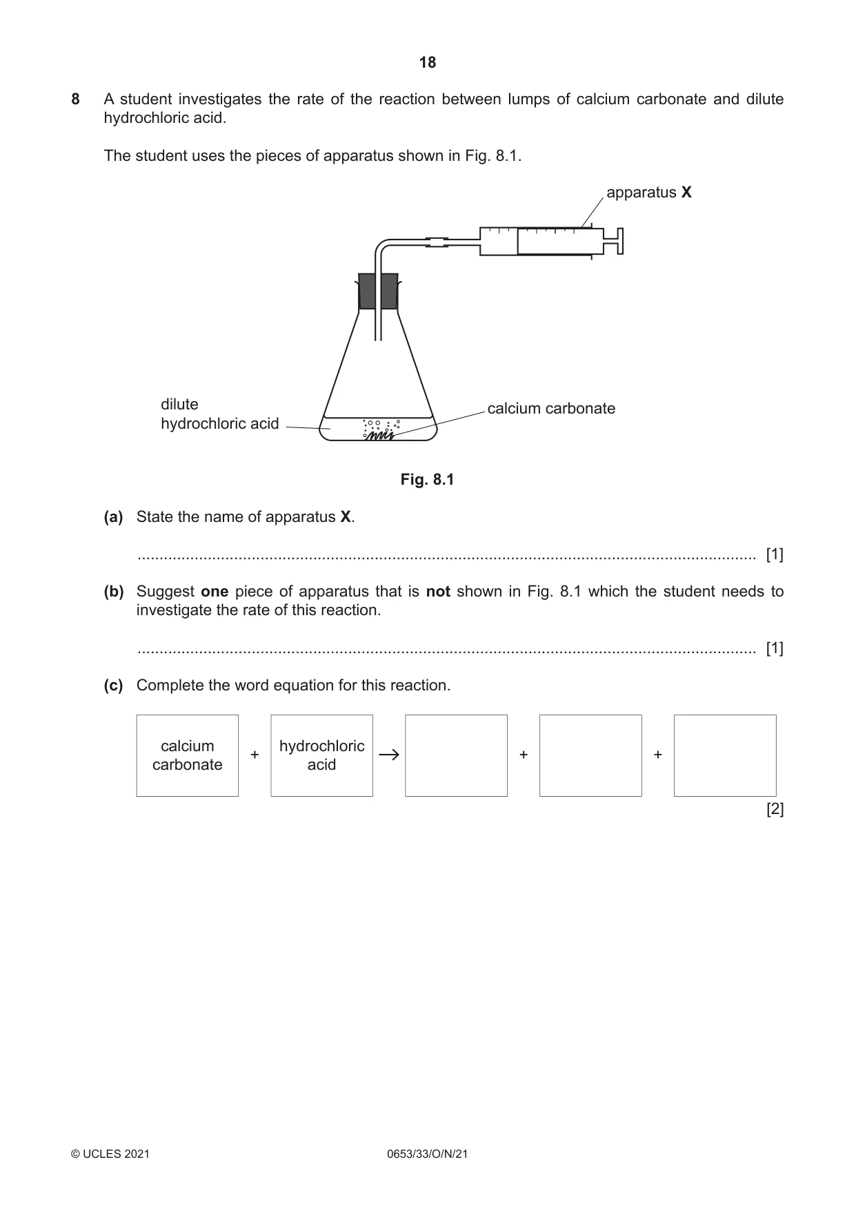 Cambridge IGCSE Science - Combined 0653 2021 Oct/Nov Paper 3 · Variant 3 question paper, page 18 of 24
