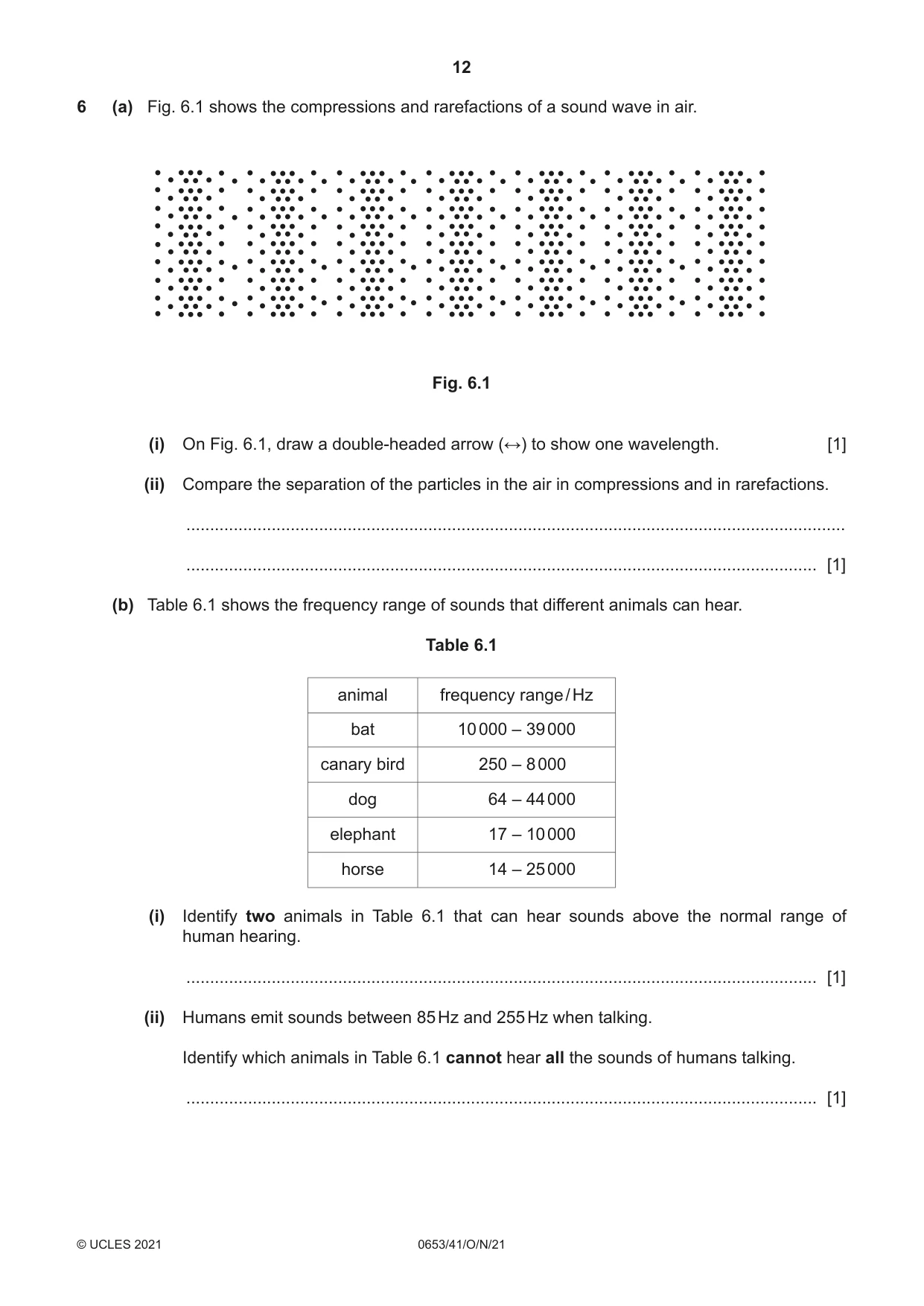 Cambridge IGCSE Science - Combined 0653 2021 Oct/Nov Paper 4 · Variant 1 question paper, page 12 of 20