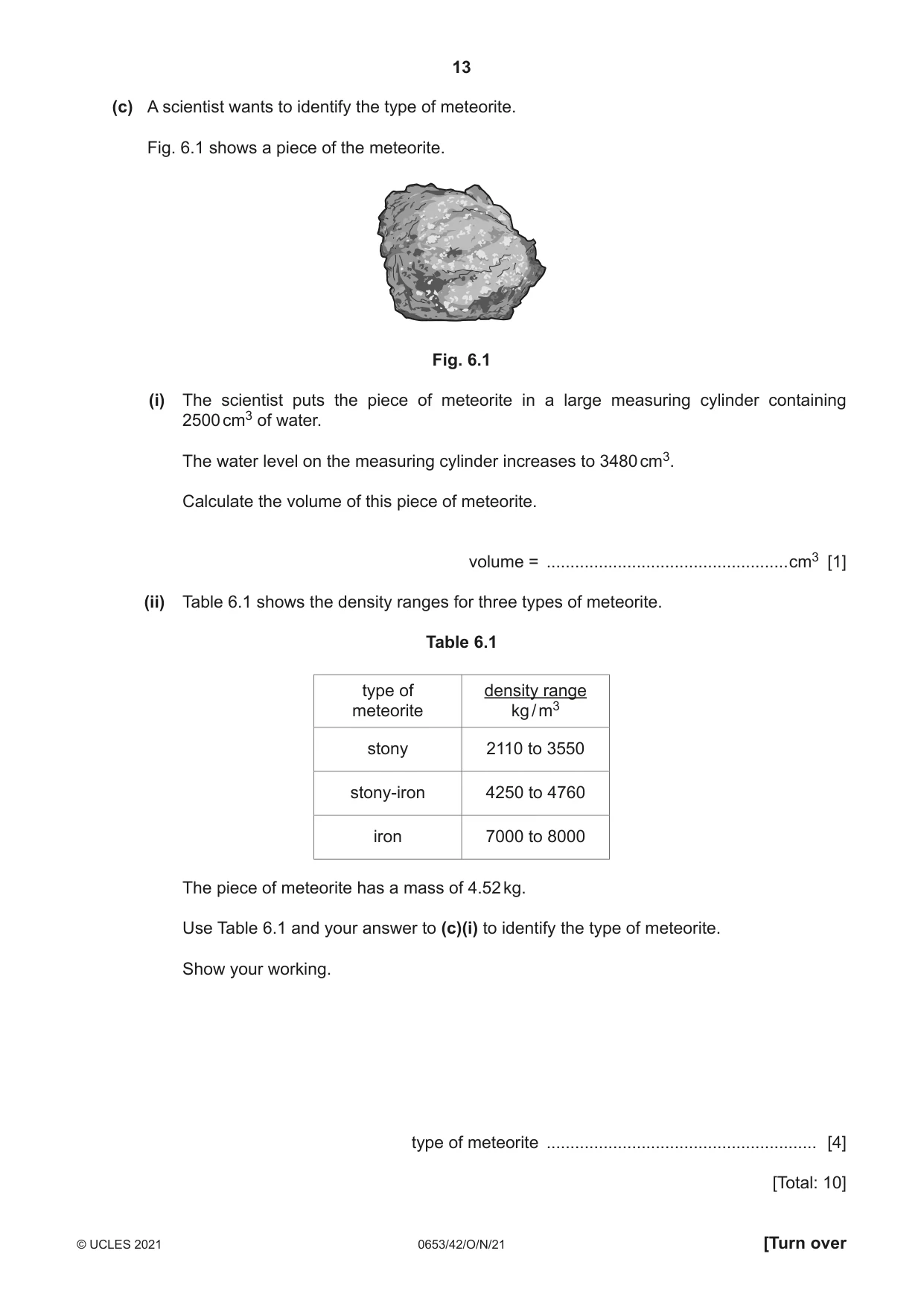 Cambridge IGCSE Science - Combined 0653 2021 Oct/Nov Paper 4 · Variant 2 question paper, page 13 of 24