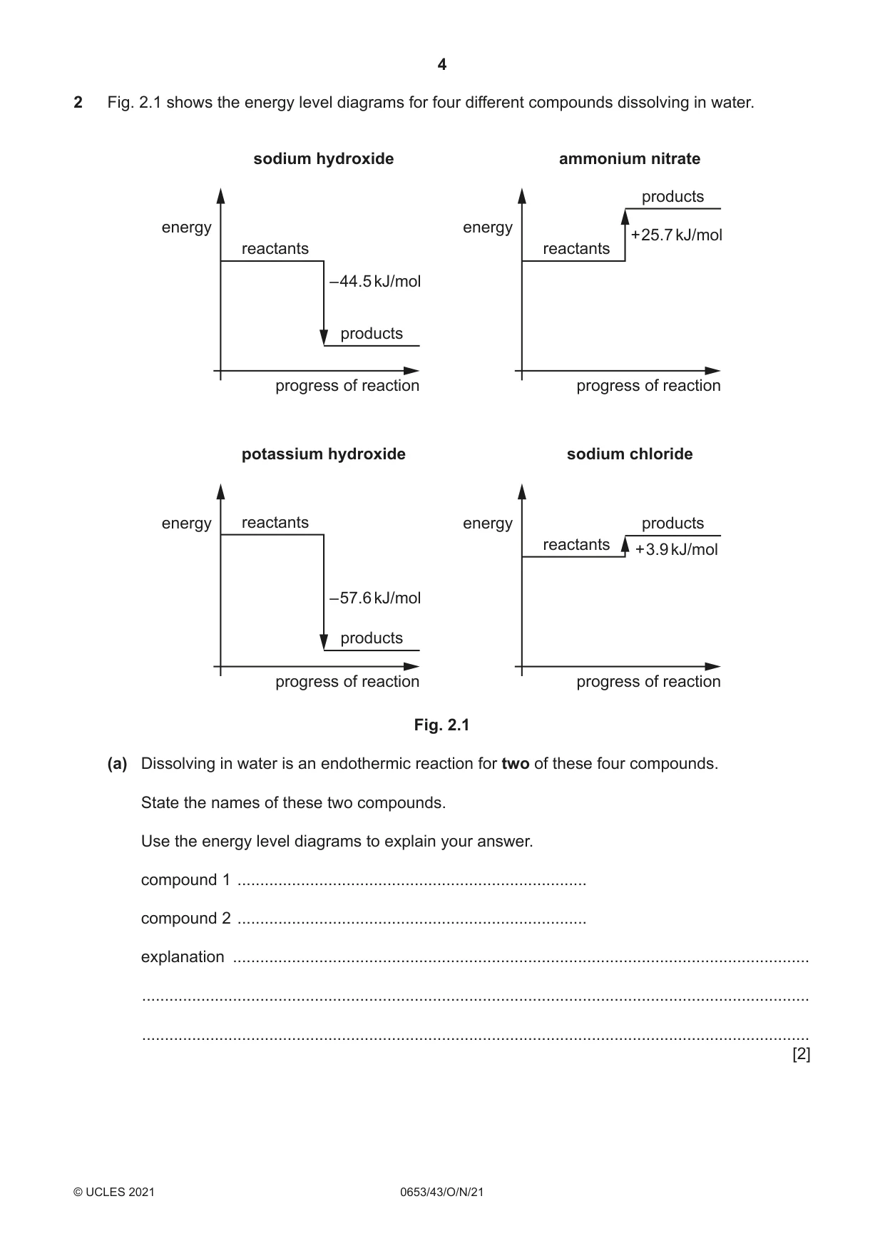 Cambridge IGCSE Science - Combined 0653 2021 Oct/Nov Paper 4 · Variant 3 question paper, page 4 of 24