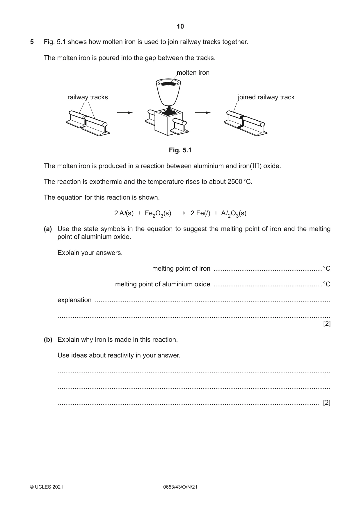 Cambridge IGCSE Science - Combined 0653 2021 Oct/Nov Paper 4 · Variant 3 question paper, page 10 of 24