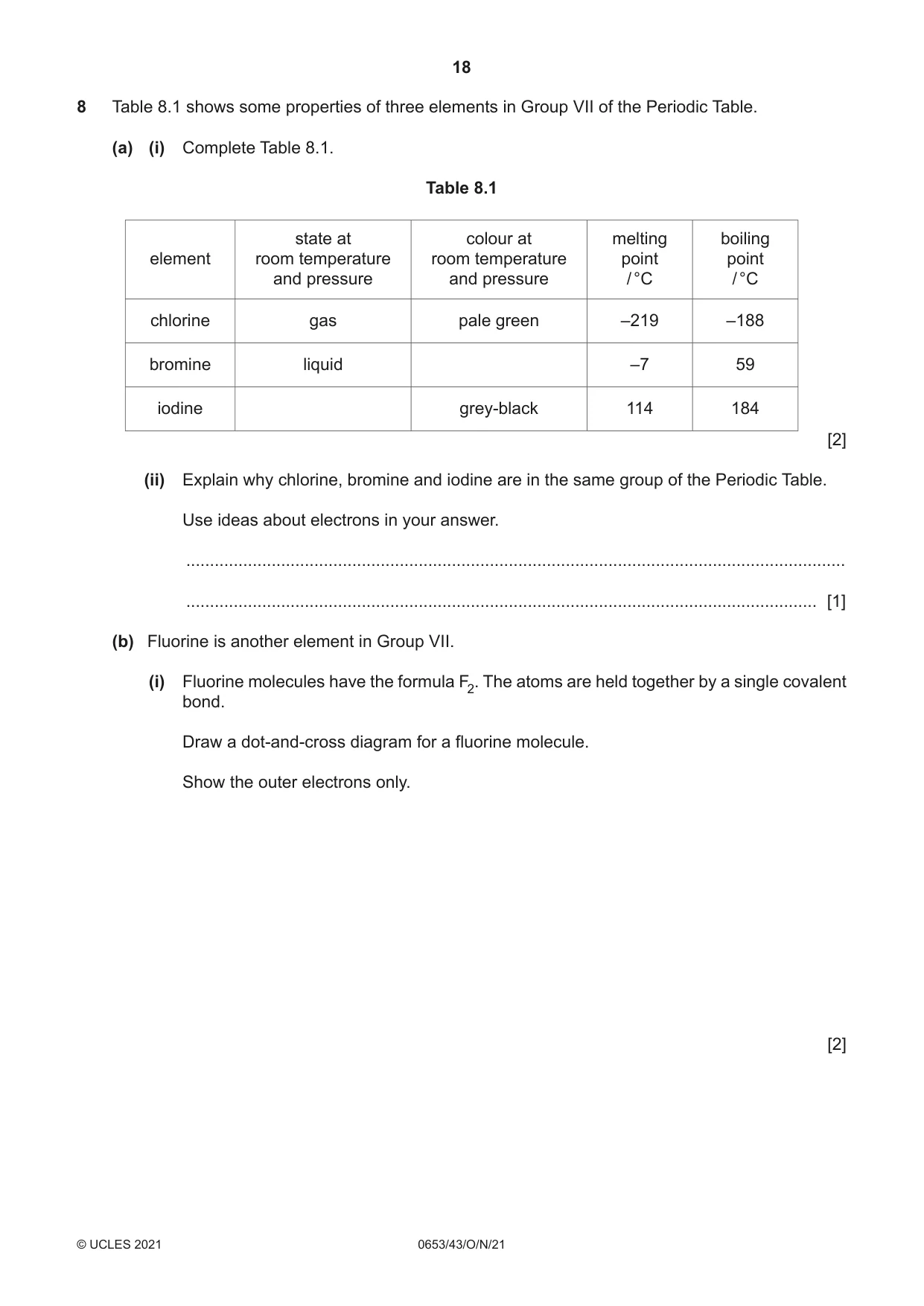 Cambridge IGCSE Science - Combined 0653 2021 Oct/Nov Paper 4 · Variant 3 question paper, page 18 of 24