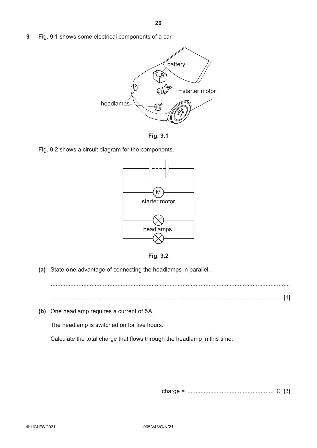 Cambridge IGCSE Science - Combined 0653 2021 Oct/Nov Paper 4 · Variant 3 question paper, page 20 of 24