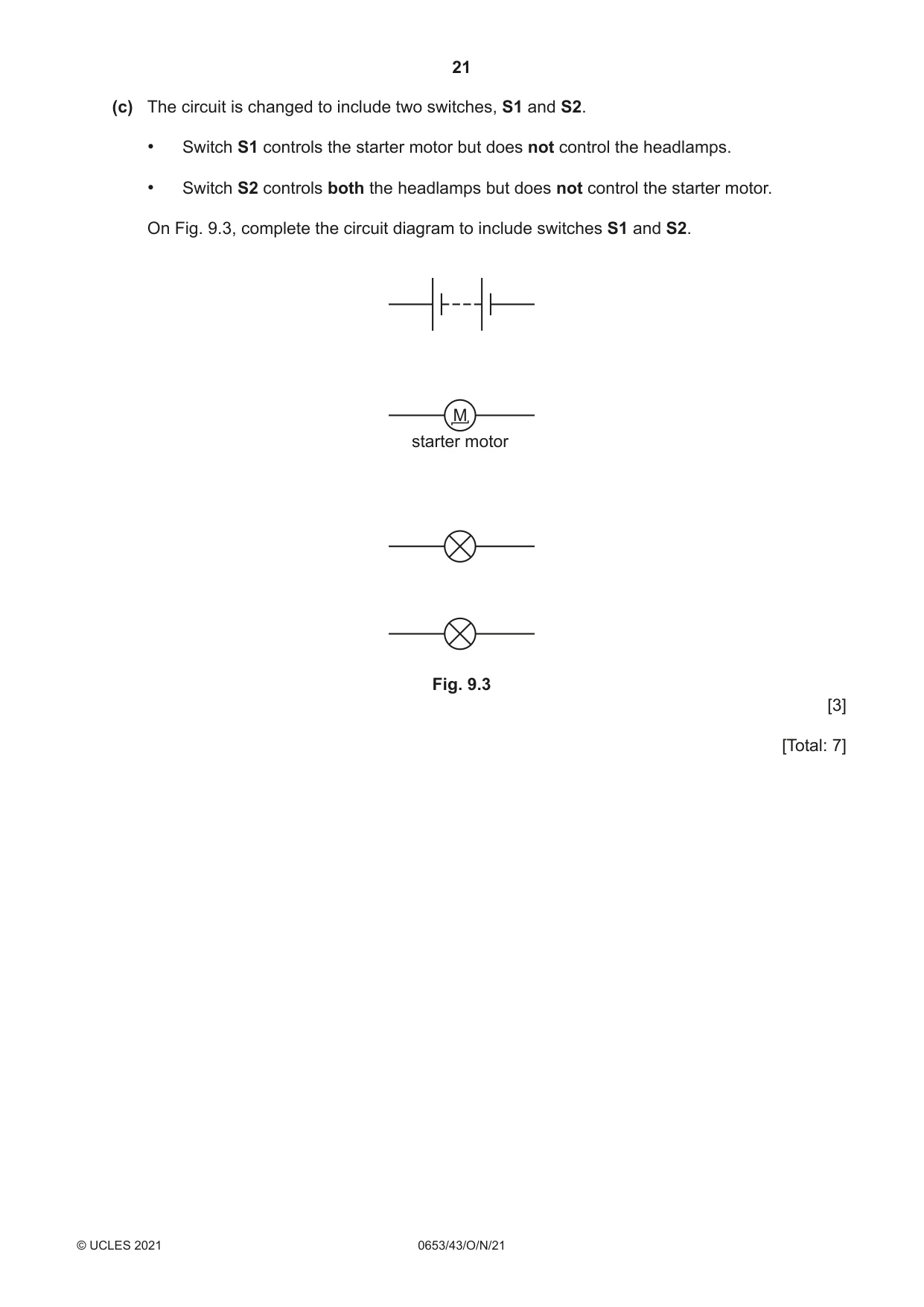 Cambridge IGCSE Science - Combined 0653 2021 Oct/Nov Paper 4 · Variant 3 question paper, page 21 of 24