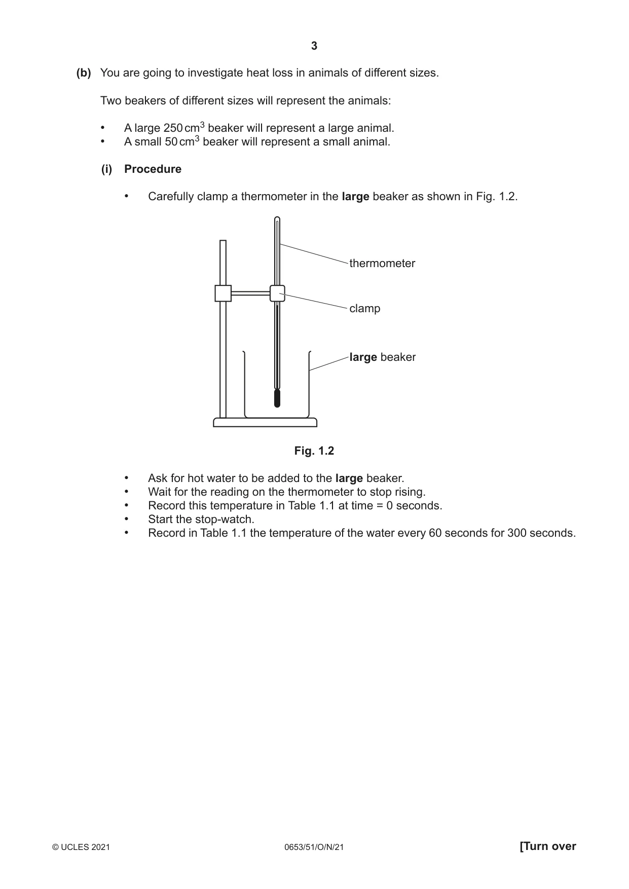 Cambridge IGCSE Science - Combined 0653 2021 Oct/Nov Paper 5 · Variant 1 question paper, page 3 of 16