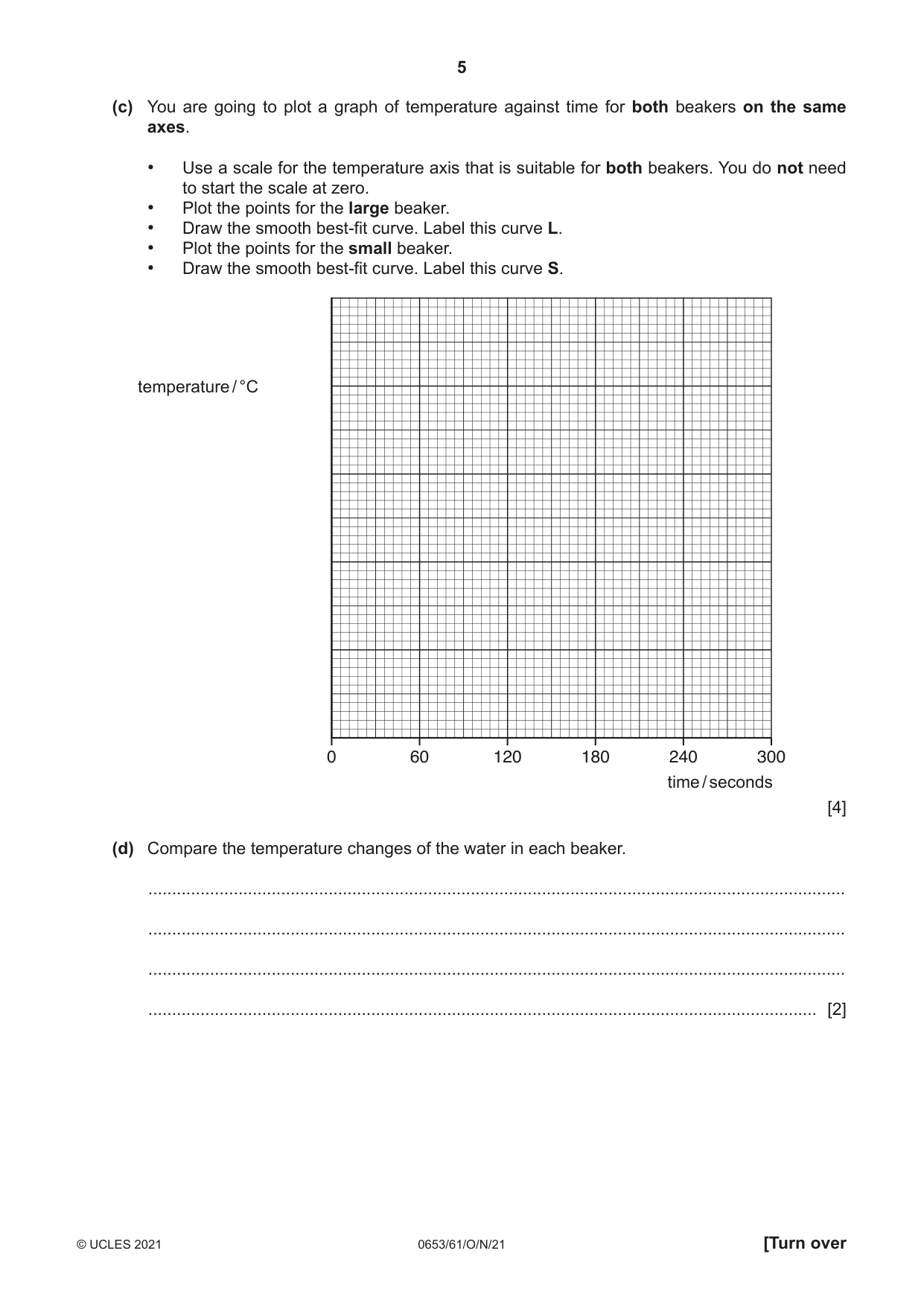 Cambridge IGCSE Science - Combined 0653 2021 Oct/Nov Paper 6 · Variant 1 question paper, page 5 of 20