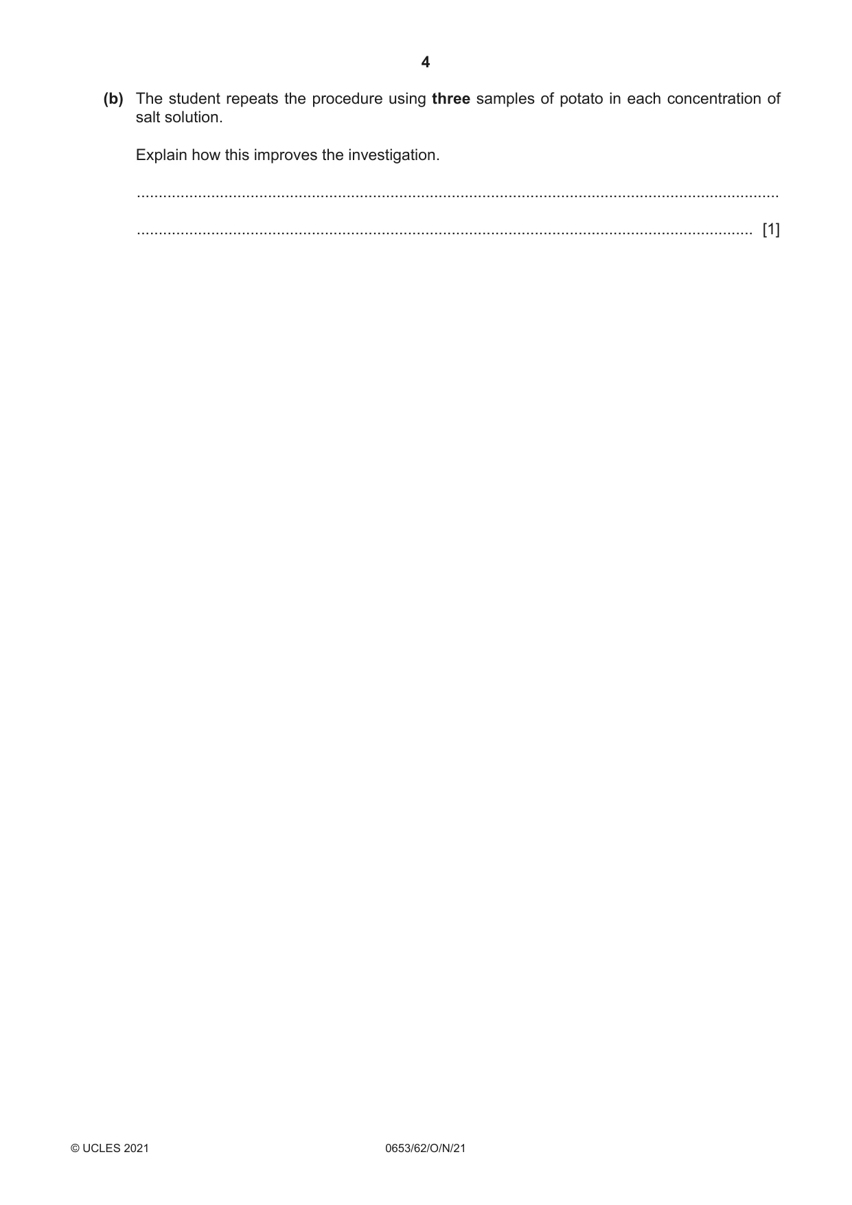Cambridge IGCSE Science - Combined 0653 2021 Oct/Nov Paper 6 · Variant 2 question paper, page 4 of 16