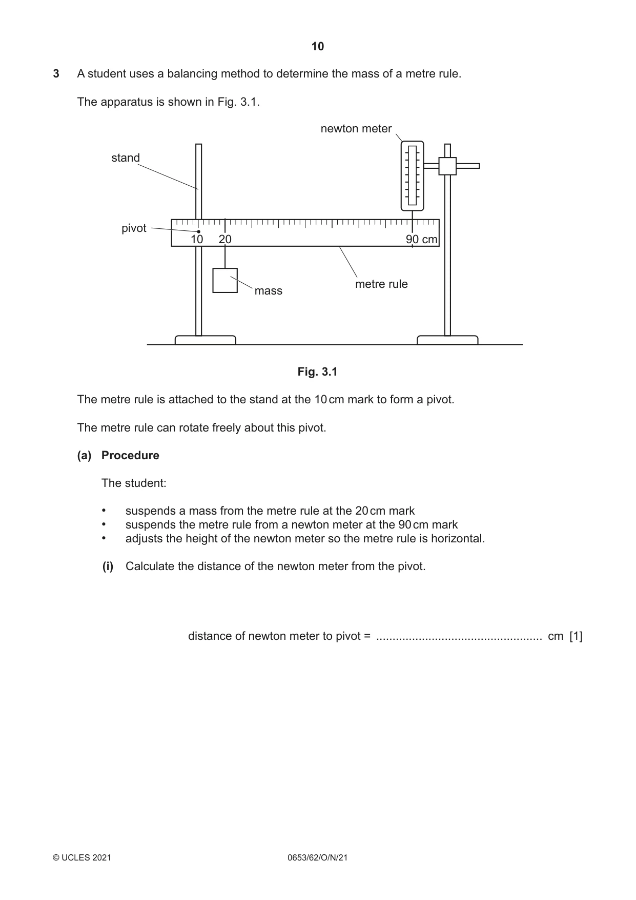 Cambridge IGCSE Science - Combined 0653 2021 Oct/Nov Paper 6 · Variant 2 question paper, page 10 of 16