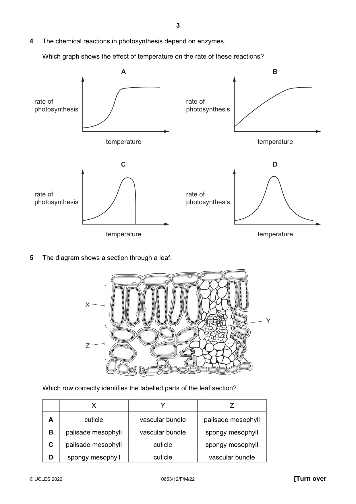Cambridge IGCSE Science - Combined 0653 2022 Feb/March Paper 1 · Variant 2 question paper, page 3 of 16