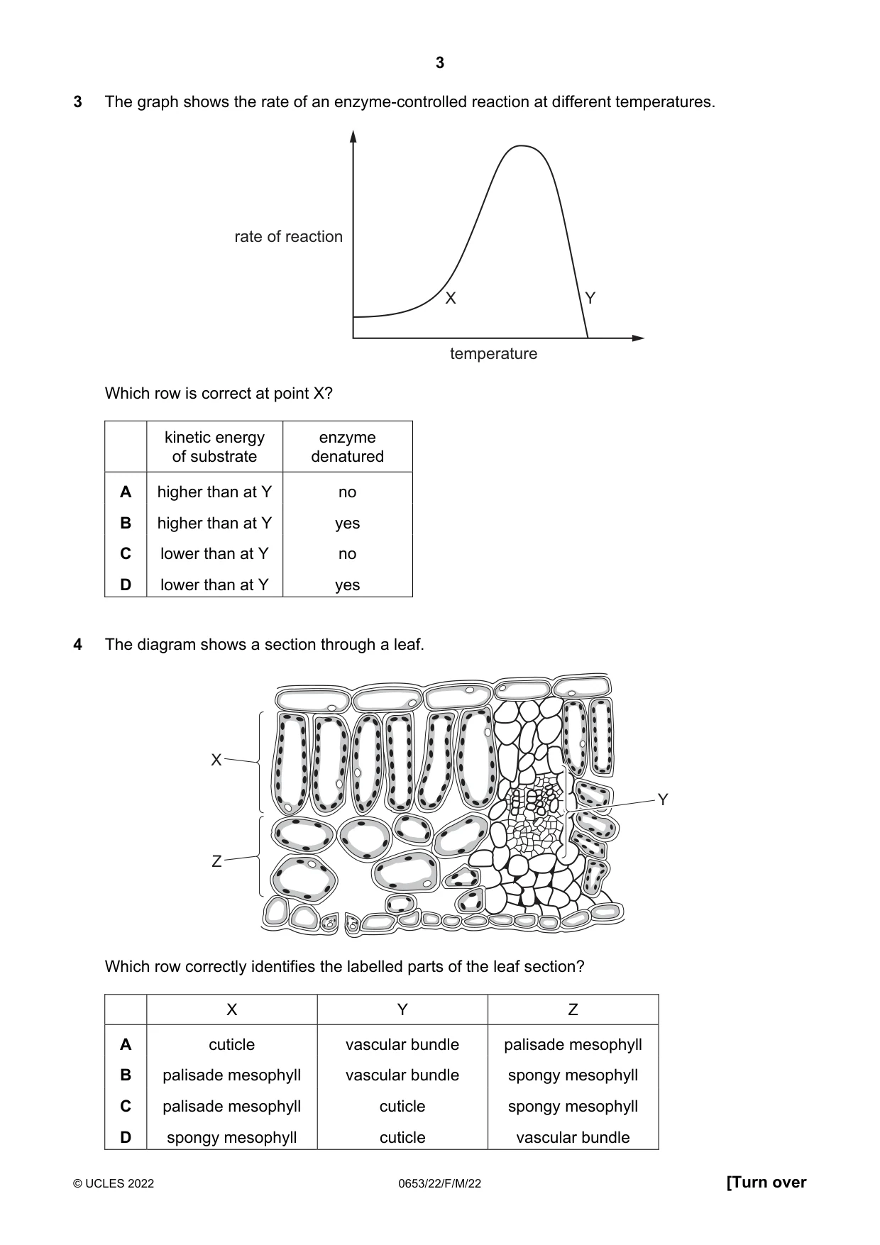Cambridge IGCSE Science - Combined 0653 2022 Feb/March Paper 2 · Variant 2 question paper, page 3 of 16