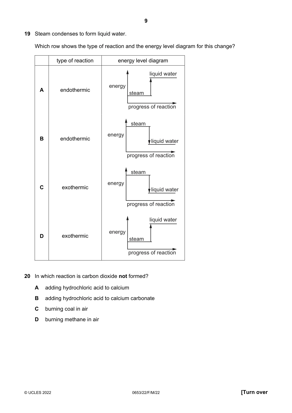 Cambridge IGCSE Science - Combined 0653 2022 Feb/March Paper 2 · Variant 2 question paper, page 9 of 16
