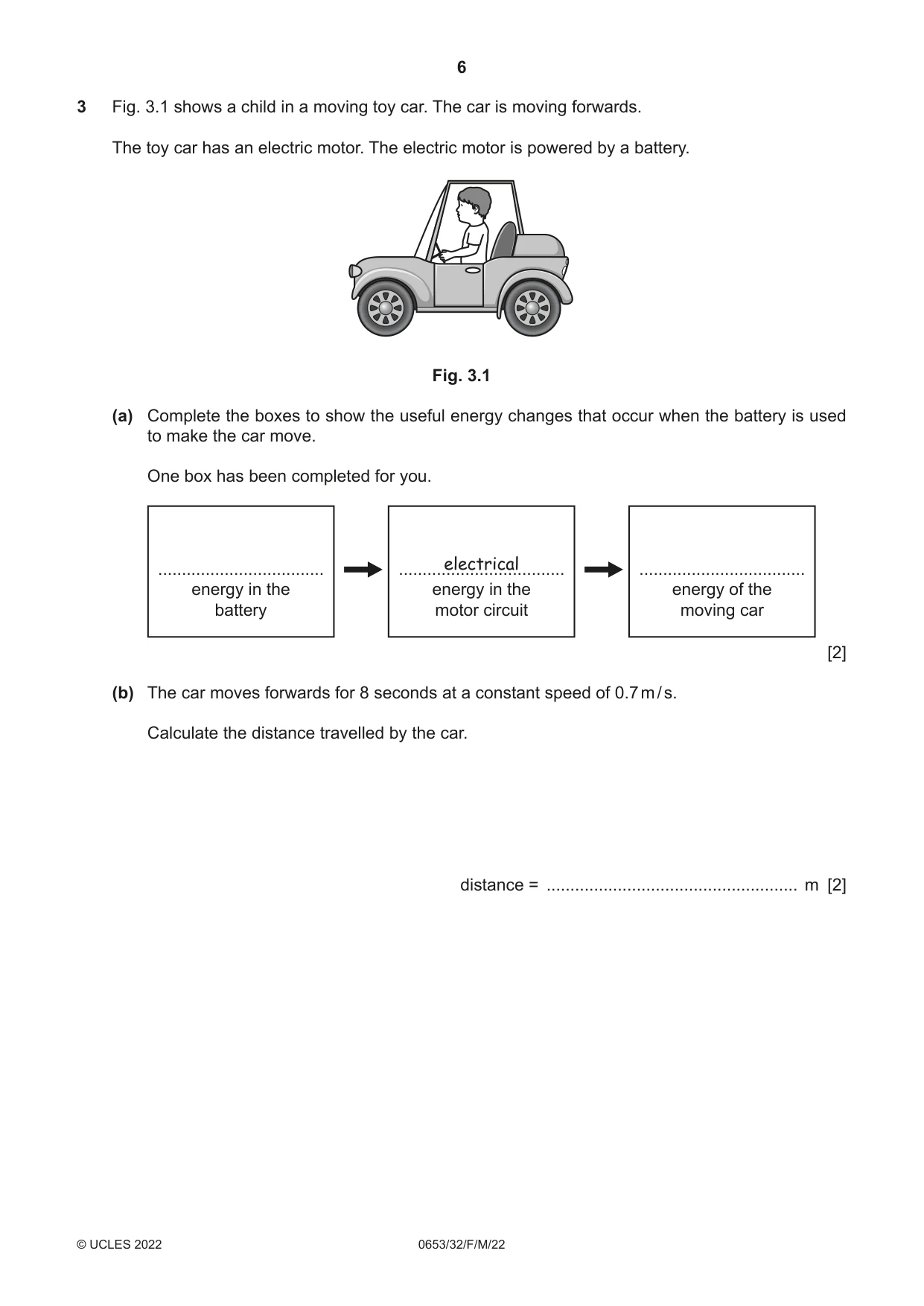Cambridge IGCSE Science - Combined 0653 2022 Feb/March Paper 3 · Variant 2 question paper, page 6 of 24