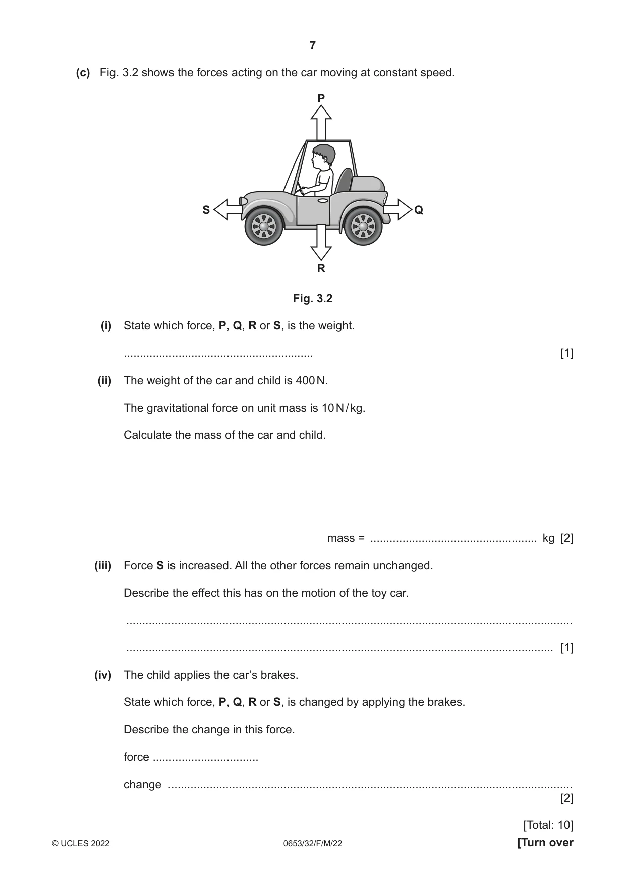Cambridge IGCSE Science - Combined 0653 2022 Feb/March Paper 3 · Variant 2 question paper, page 7 of 24