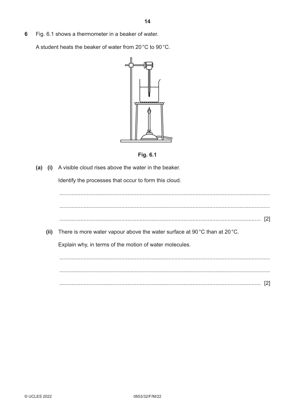 Cambridge IGCSE Science - Combined 0653 2022 Feb/March Paper 3 · Variant 2 question paper, page 14 of 24