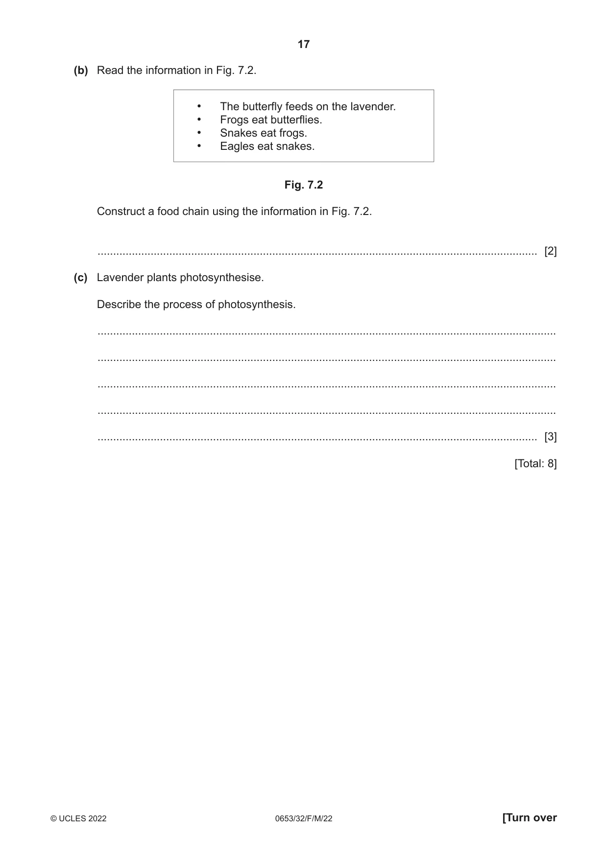 Cambridge IGCSE Science - Combined 0653 2022 Feb/March Paper 3 · Variant 2 question paper, page 17 of 24