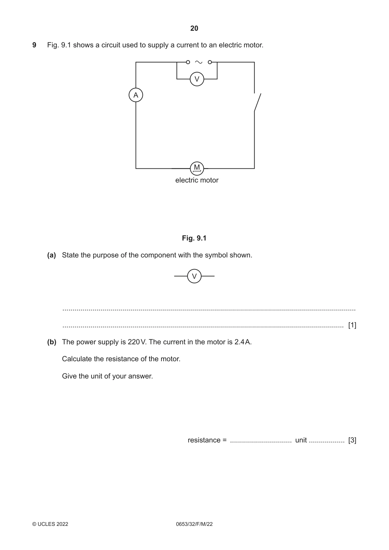 Cambridge IGCSE Science - Combined 0653 2022 Feb/March Paper 3 · Variant 2 question paper, page 20 of 24
