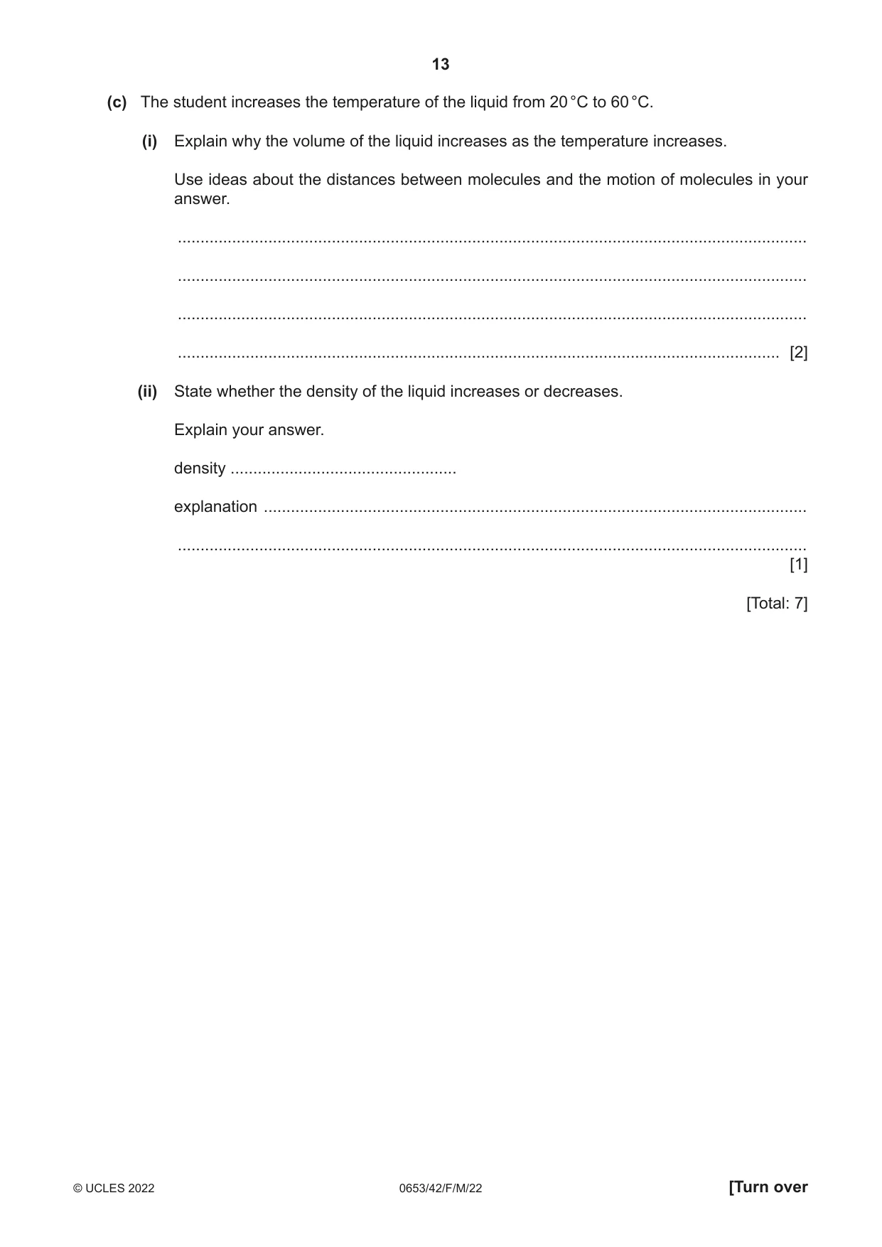 Cambridge IGCSE Science - Combined 0653 2022 Feb/March Paper 4 · Variant 2 question paper, page 13 of 24