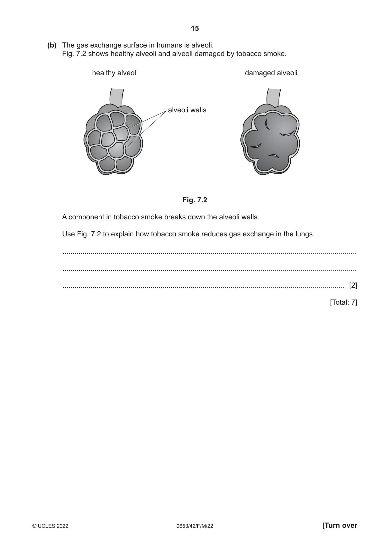 Cambridge IGCSE Science - Combined 0653 2022 Feb/March Paper 4 · Variant 2 question paper, page 15 of 24