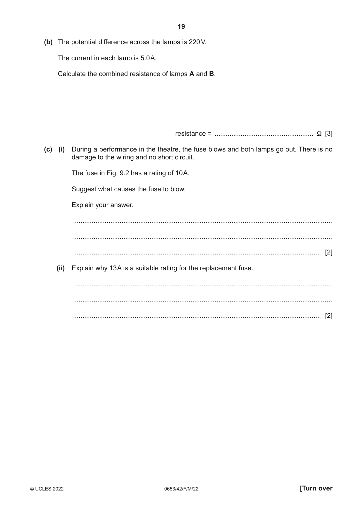 Cambridge IGCSE Science - Combined 0653 2022 Feb/March Paper 4 · Variant 2 question paper, page 19 of 24