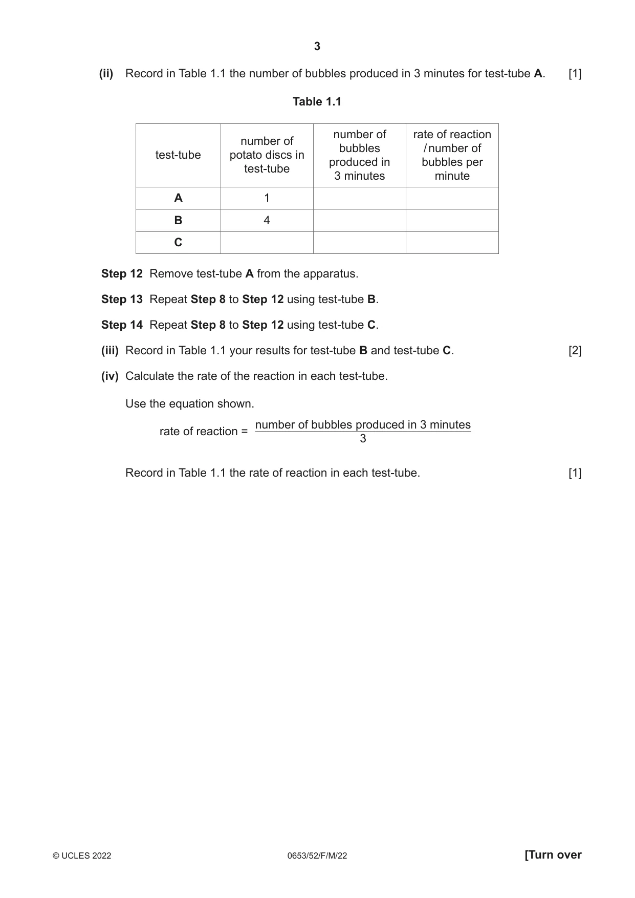 Cambridge IGCSE Science - Combined 0653 2022 Feb/March Paper 5 · Variant 2 question paper, page 3 of 16