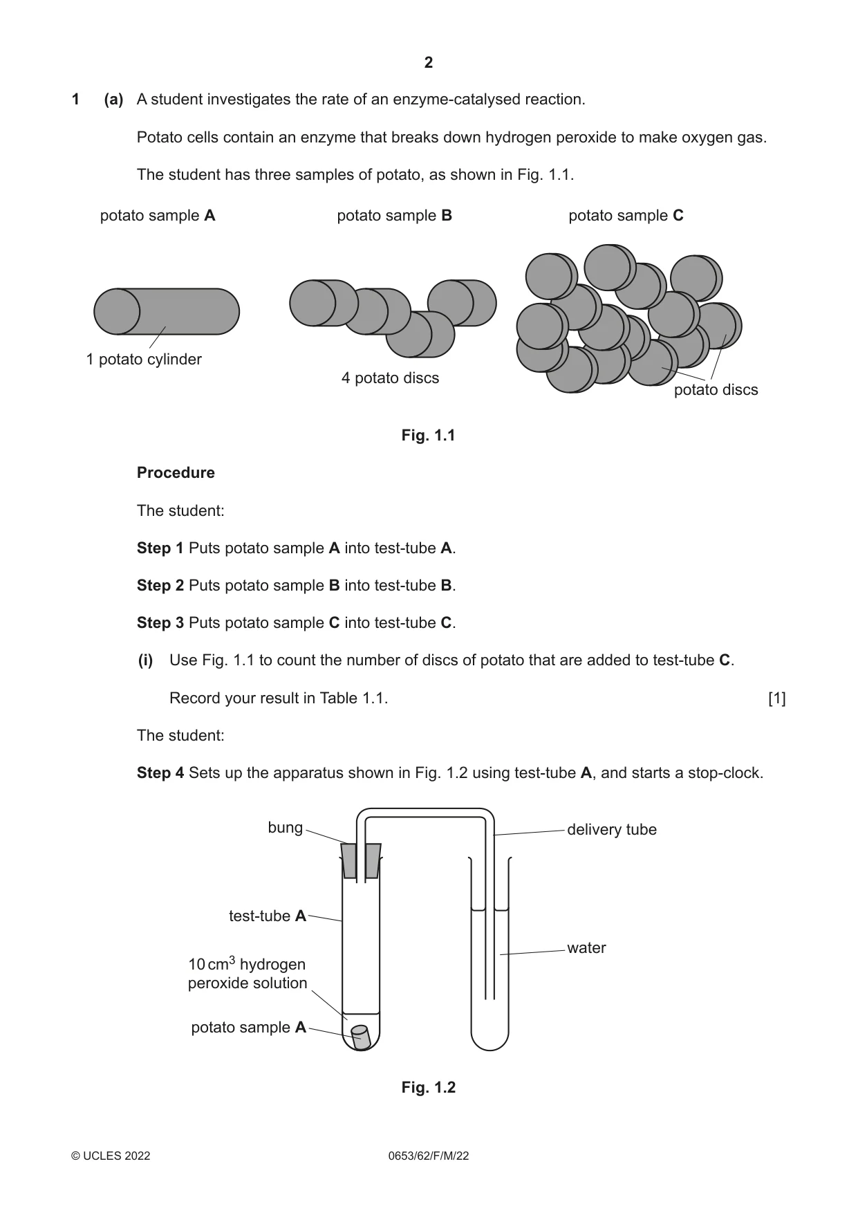 Cambridge IGCSE Science - Combined 0653 2022 Feb/March Paper 6 · Variant 2 question paper, page 2 of 12