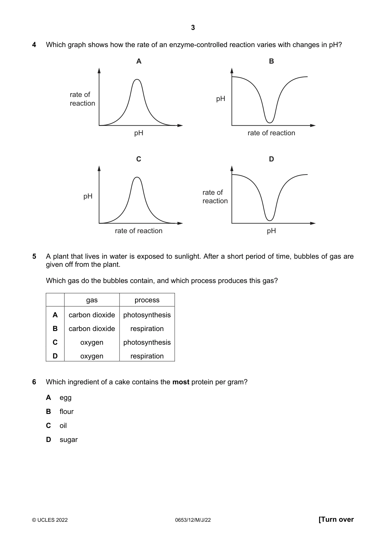 Cambridge IGCSE Science - Combined 0653 2022 May/June Paper 1 · Variant 2 question paper, page 3 of 16