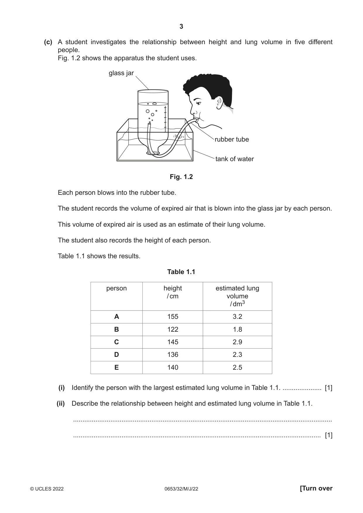 Cambridge IGCSE Science - Combined 0653 2022 May/June Paper 3 · Variant 2 question paper, page 3 of 24