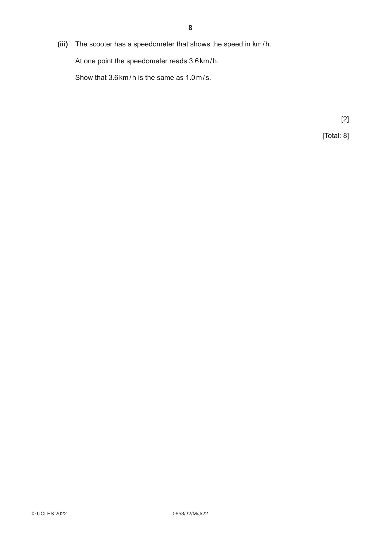 Cambridge IGCSE Science - Combined 0653 2022 May/June Paper 3 · Variant 2 question paper, page 8 of 24